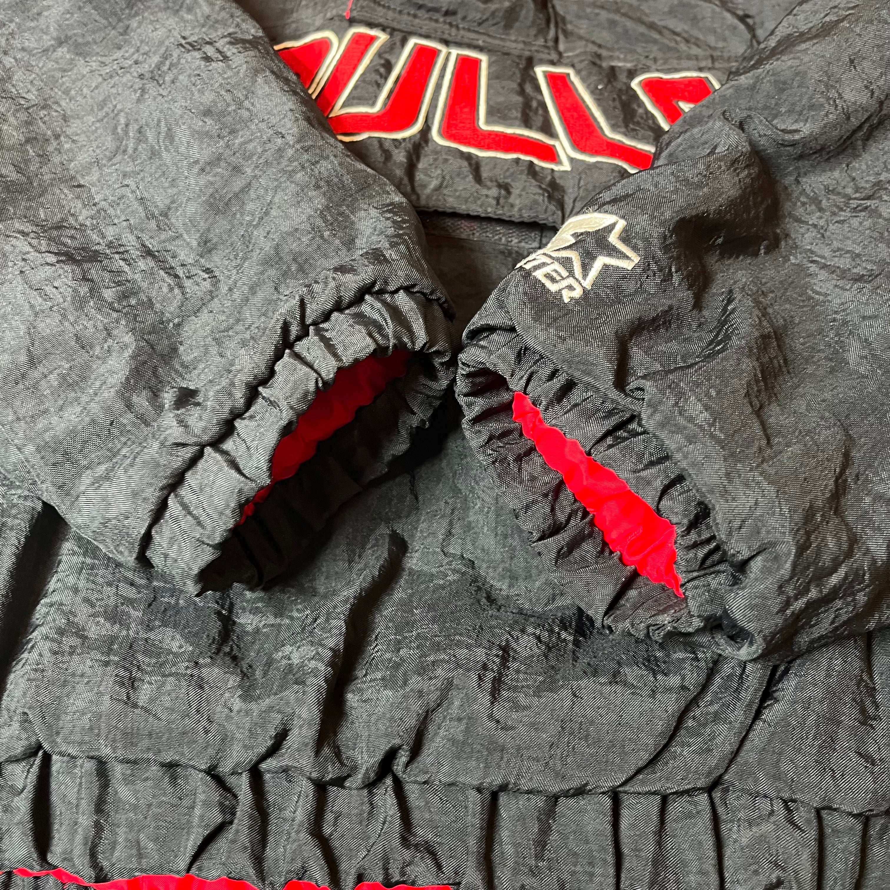 Vintage Starter Chicago Bulls 1/4 Zip Puffer Jacket Women's L