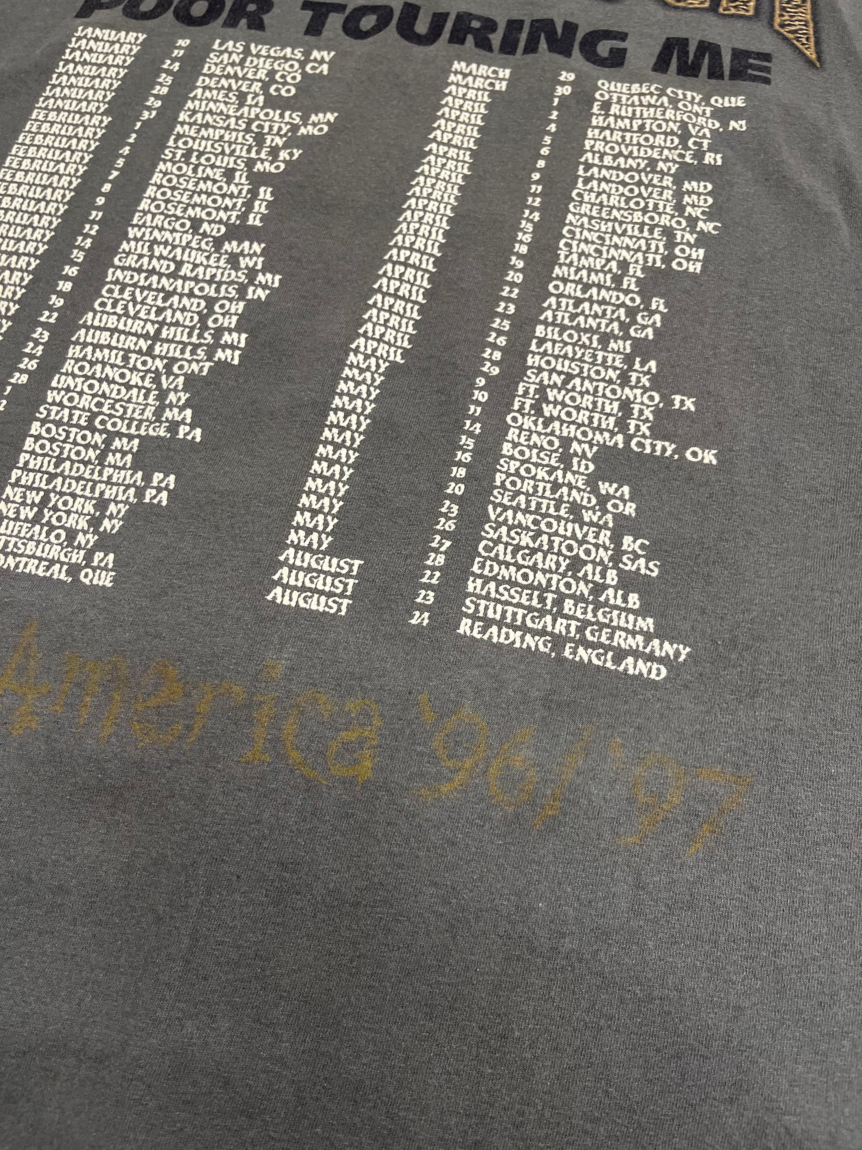 1997 Metallica Poor Touring Me Tee XL