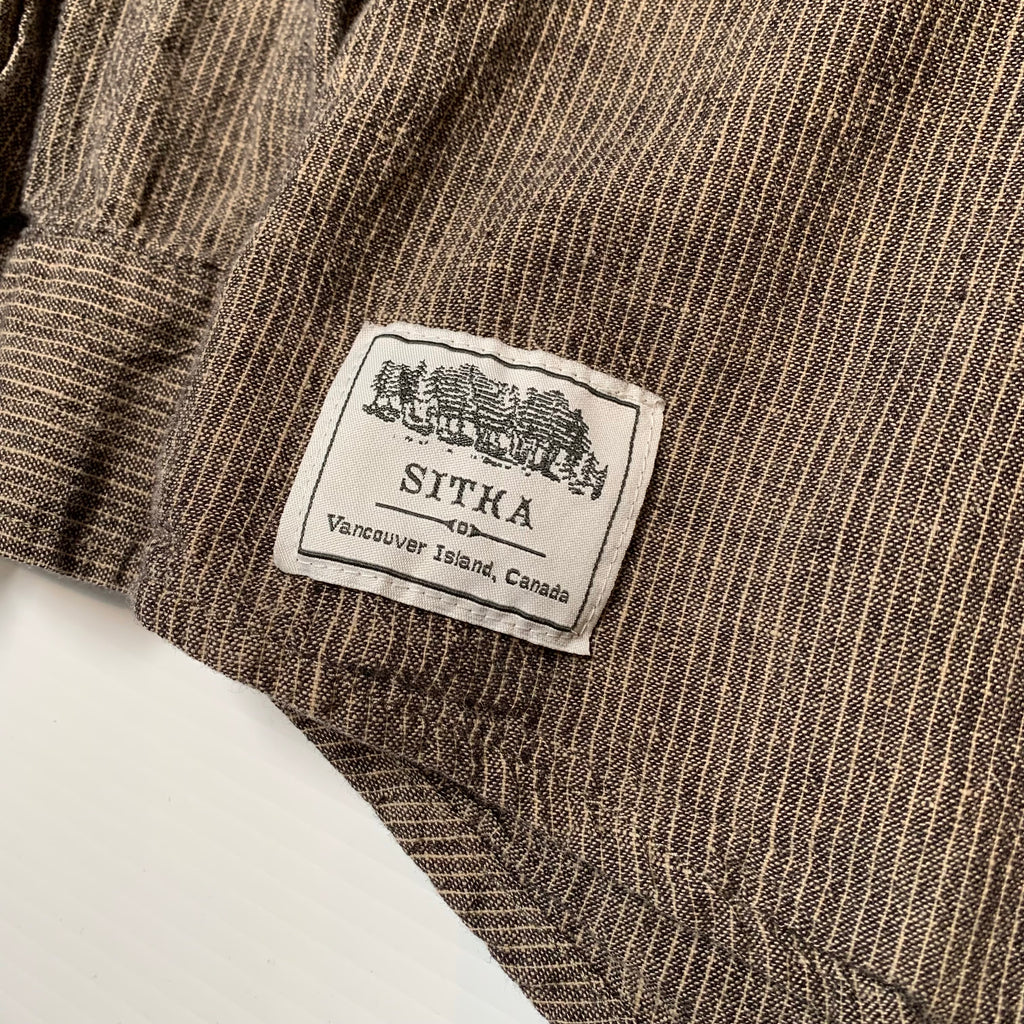 Sitka Pinstripe 1/4 Button Henley Shirt XL