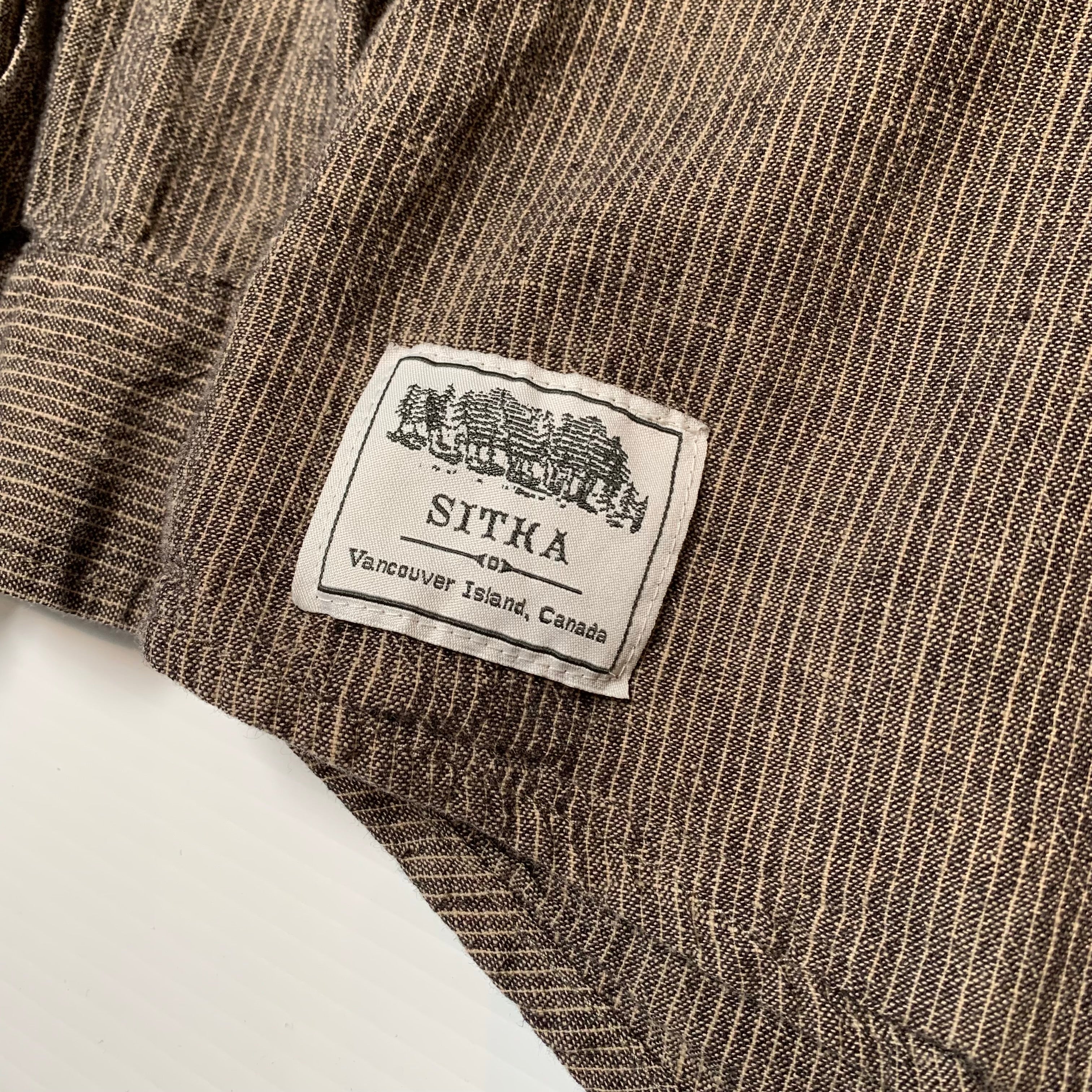 Sitka Pinstripe 1/4 Button Henley Shirt XL