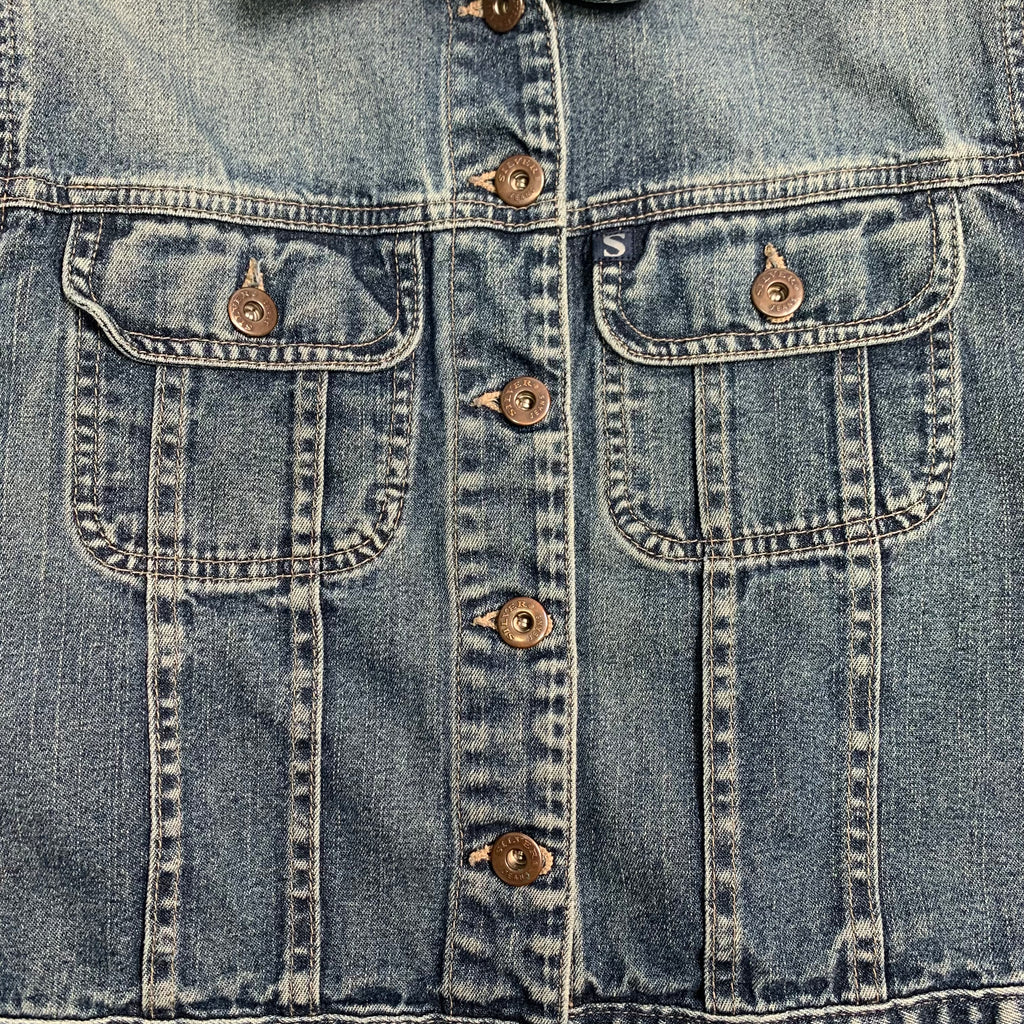 Vintage Silver Jeans Cropped Denim Jacket S