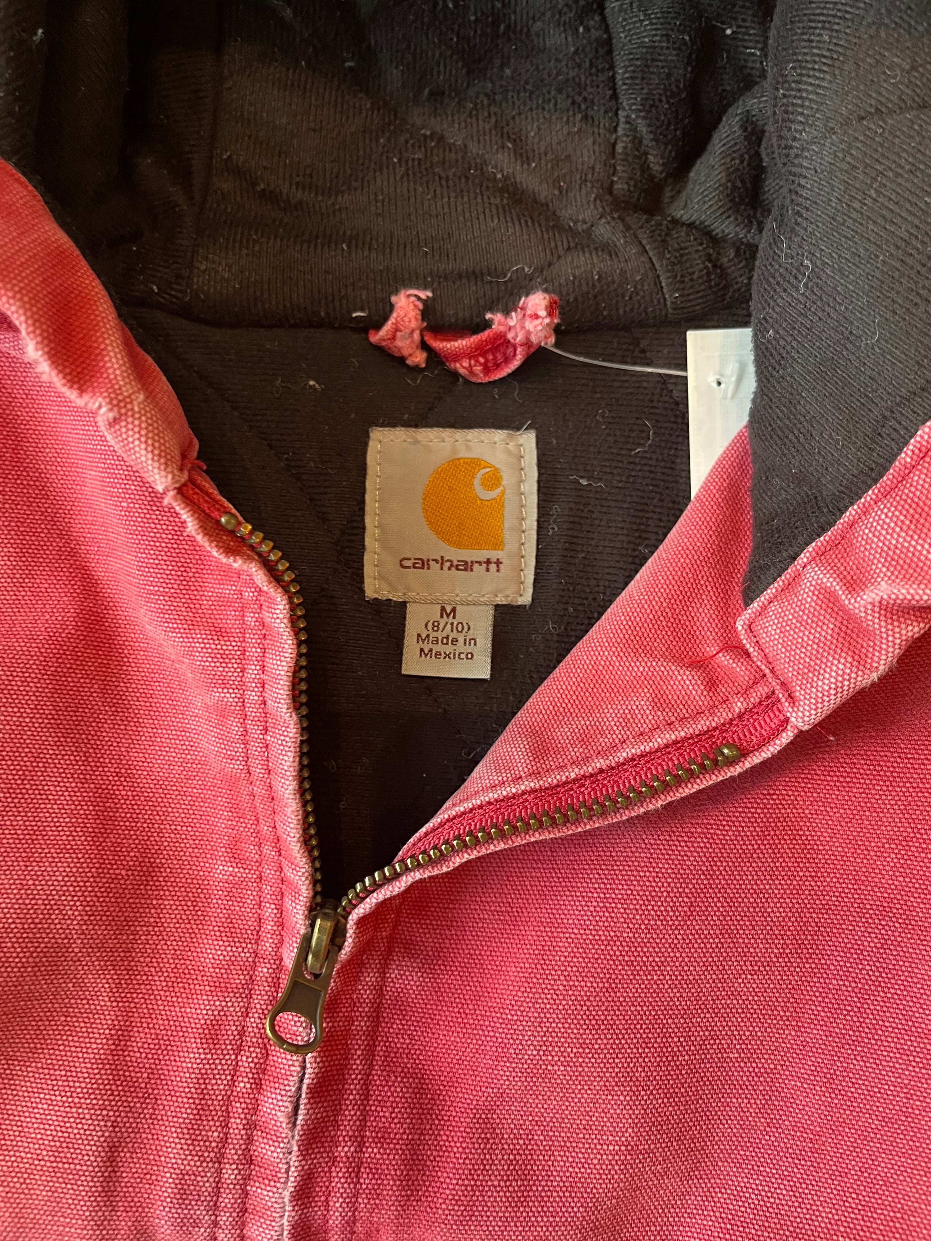 Vintage Carhartt Faded Hooded Zip Jacket Women's M