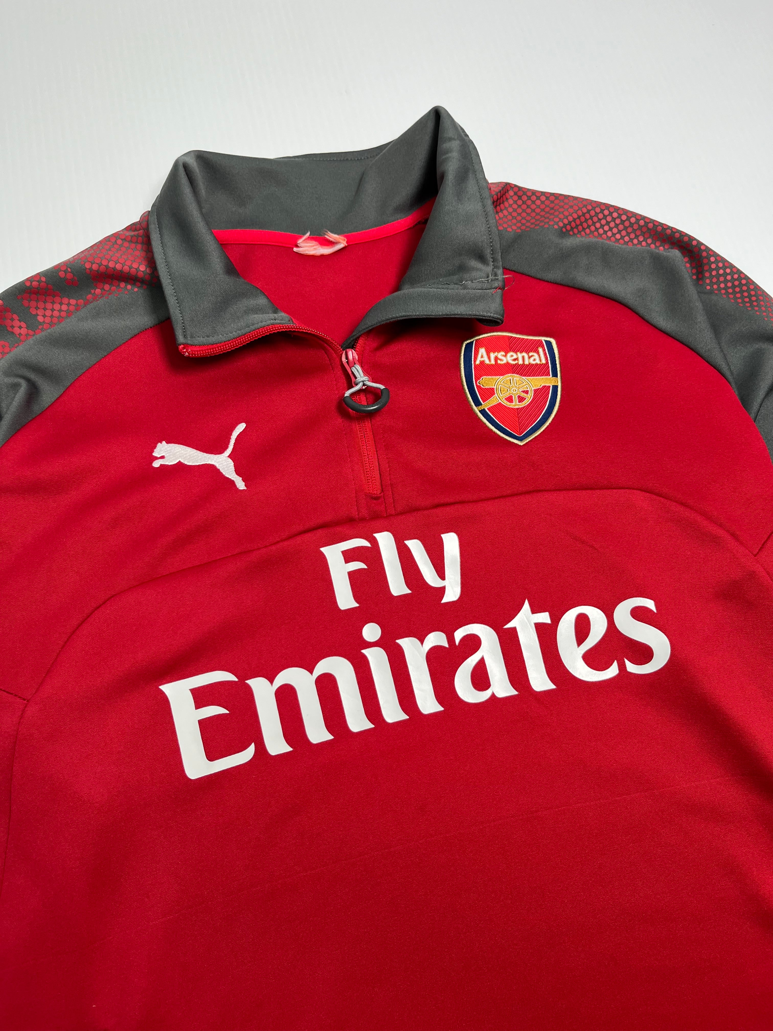 2017-18 Arsenal FC Puma 1/4 Zip Training Top XL