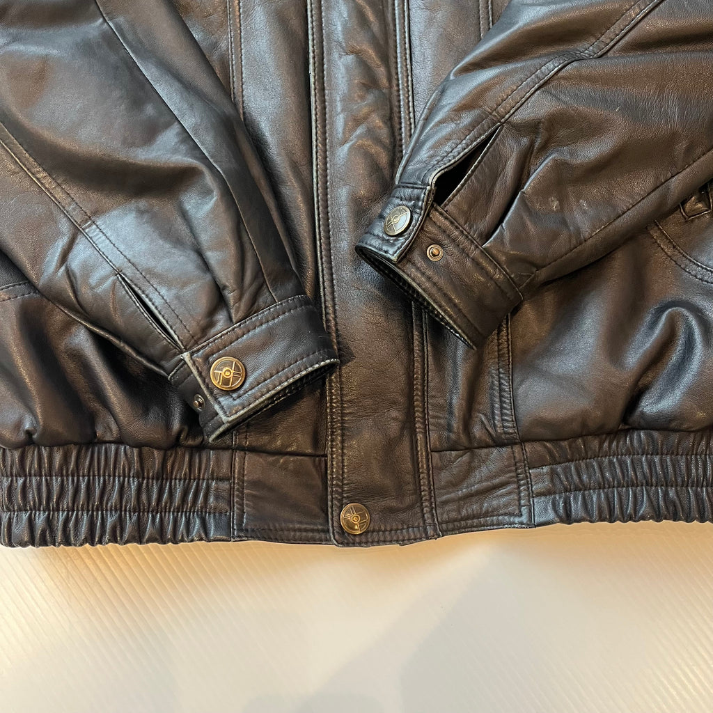 Vintage Boutique Of Leathers Full Zip Bomber Jacket XL