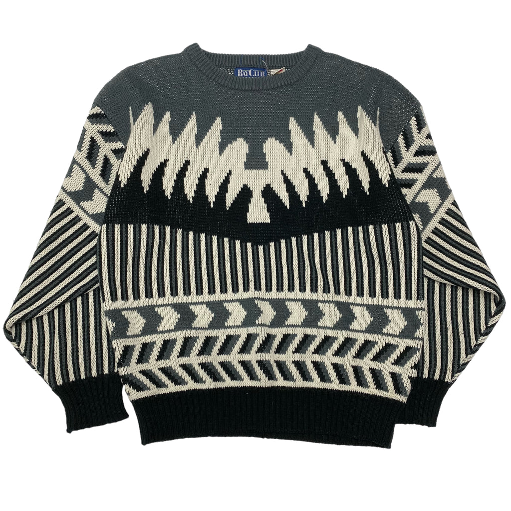 90s Bay Club Patterned Knit XL