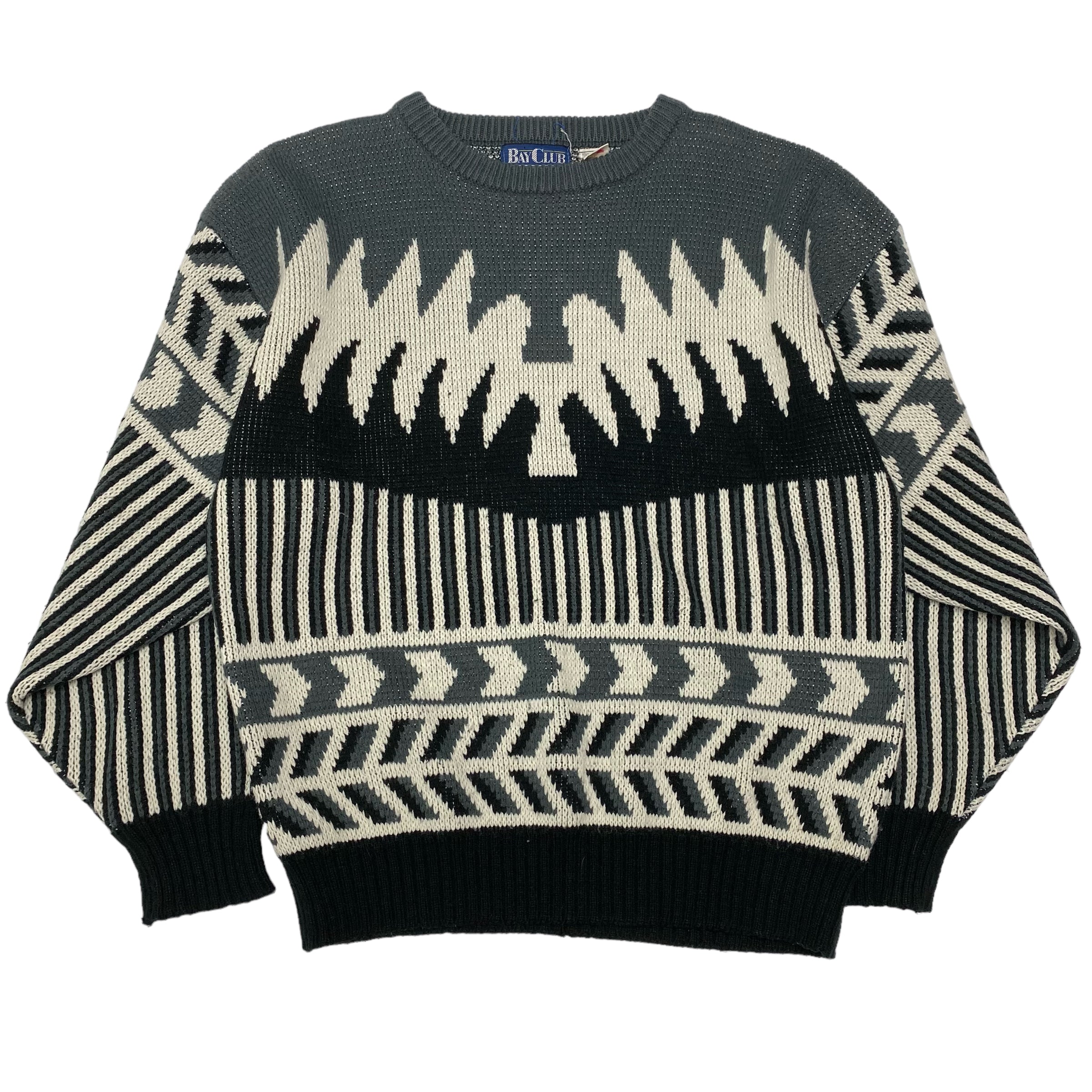 90s Bay Club Patterned Knit XL
