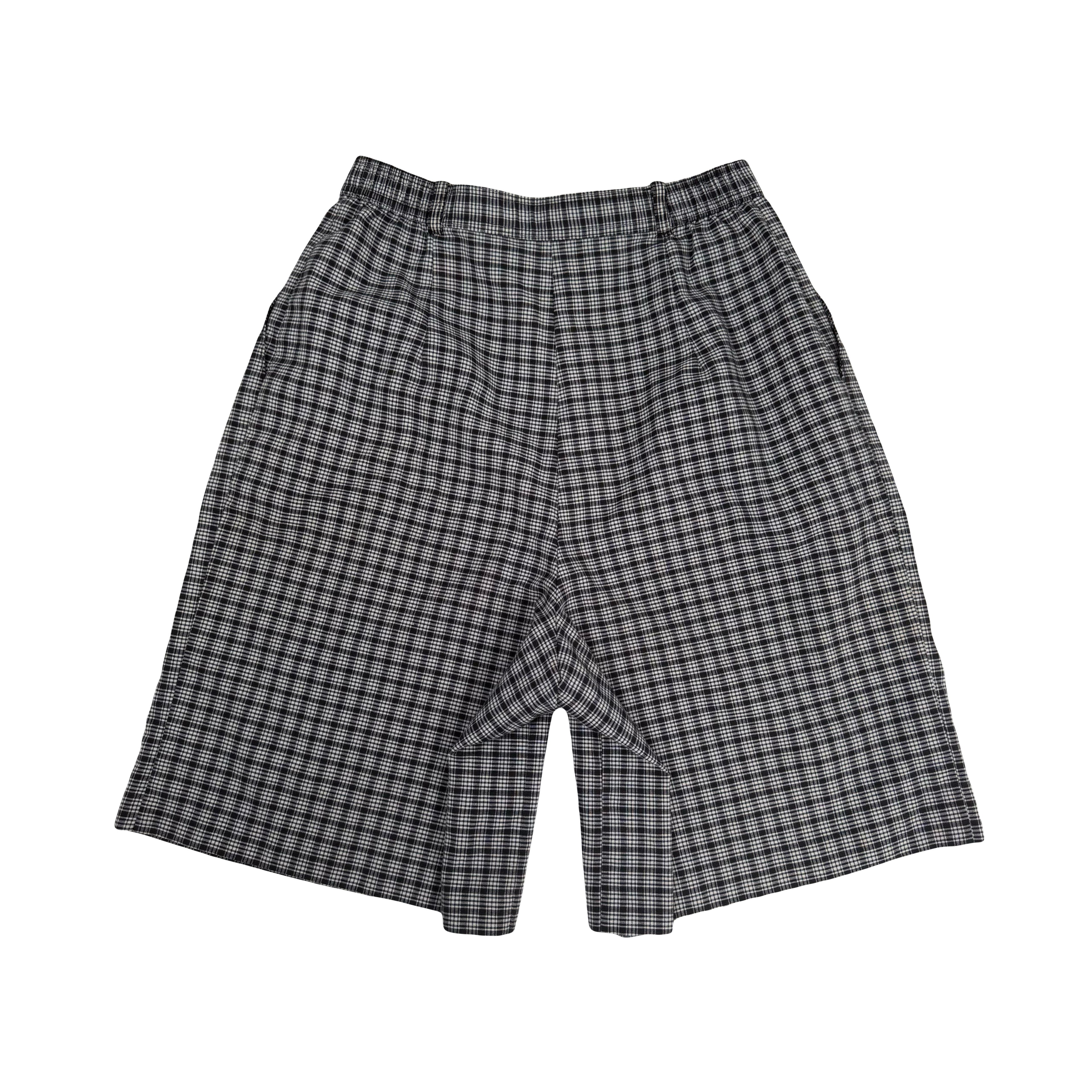Vintage Tradition Plaid Pleated Baggy Shorts Women's 12