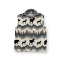 Vintage Coastlines Animal Fleece Vest L