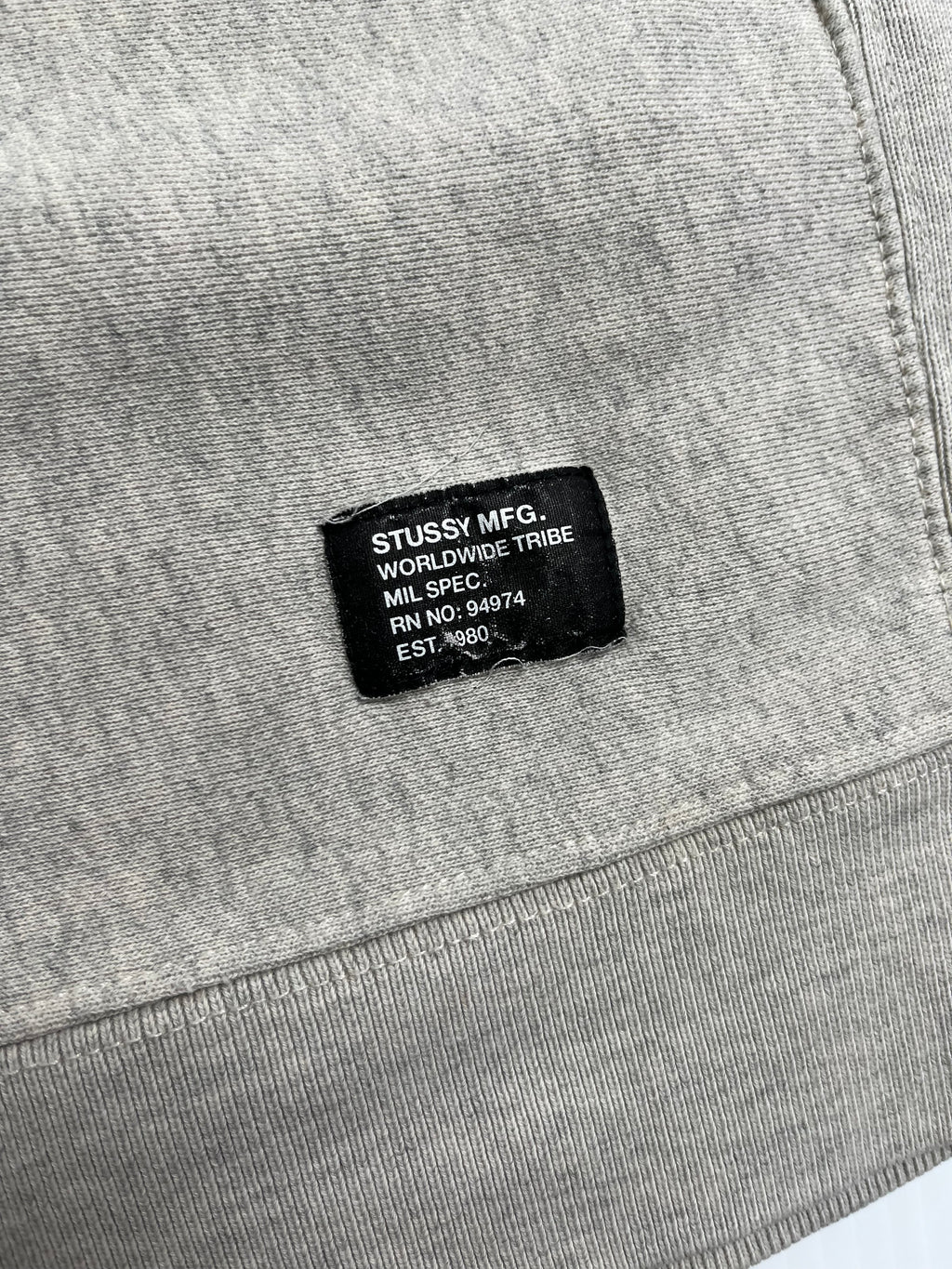 Stüssy Army Patch Letter Crewneck L