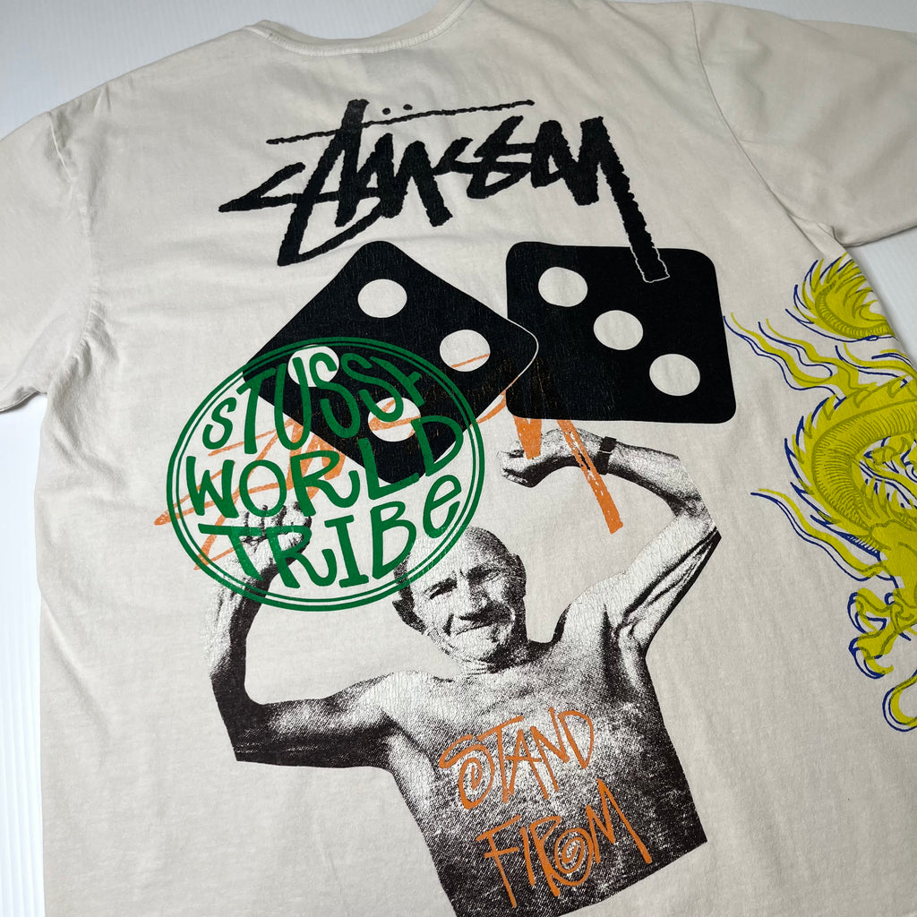 Stussy Strike Pigment Dyed Abstract Graphic Tee L