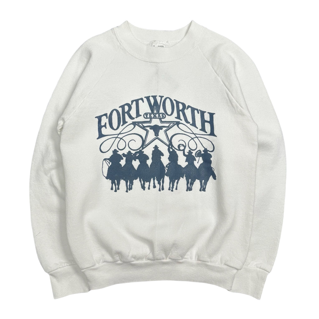 Vintage Fort Worth Texas Cowboy Crewneck S