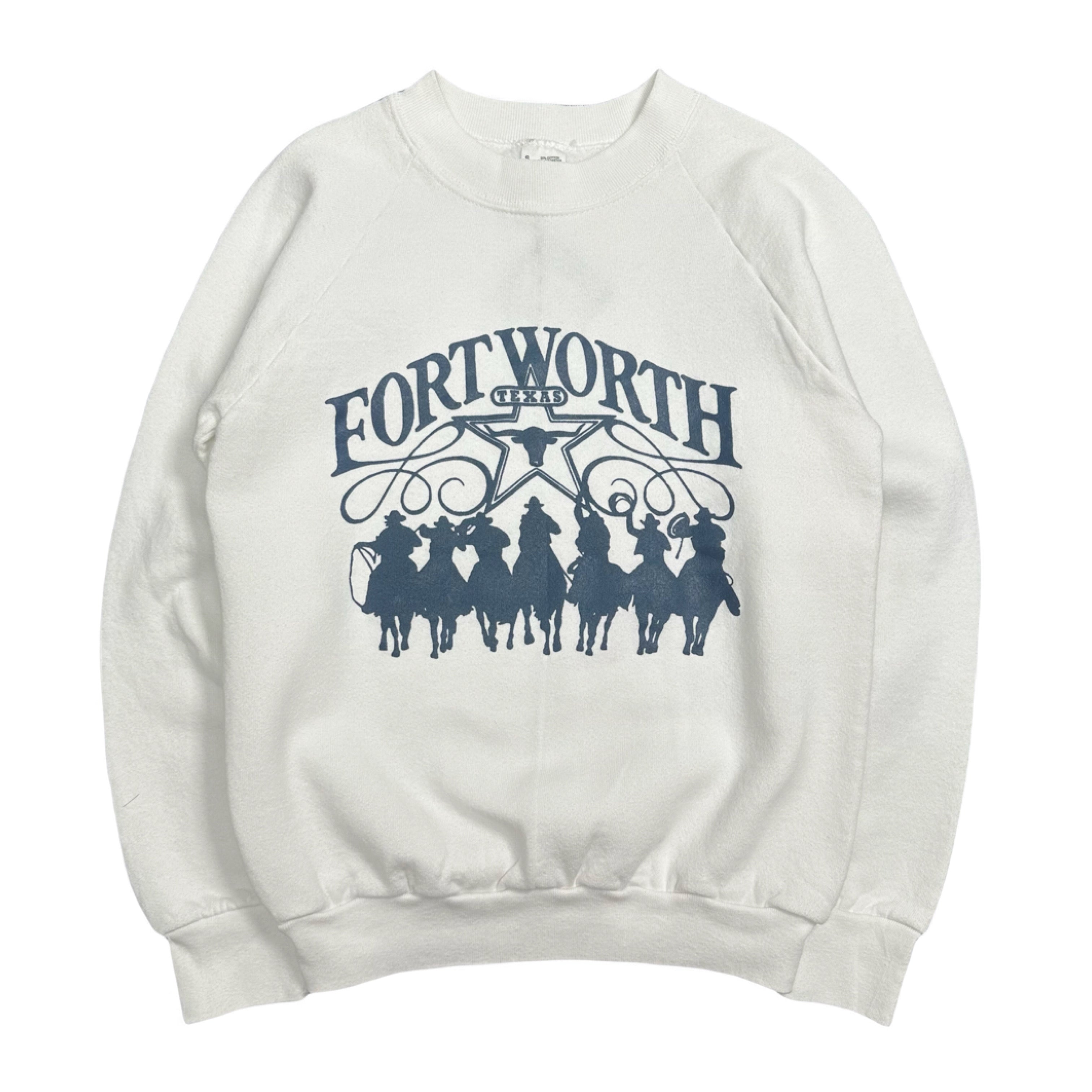 Vintage Fort Worth Texas Cowboy Crewneck S