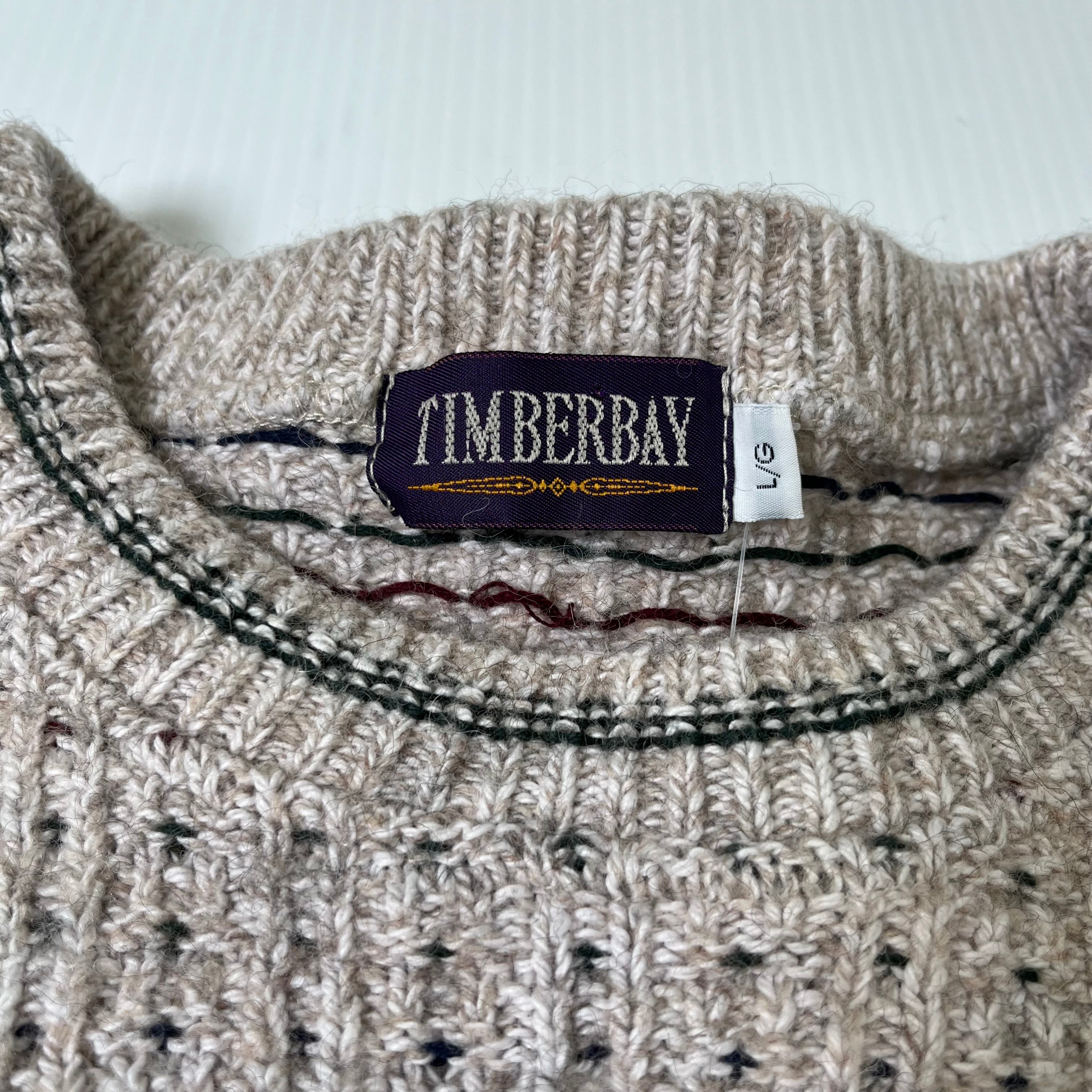 Vintage Timberbay Pattern Knit Sweater L