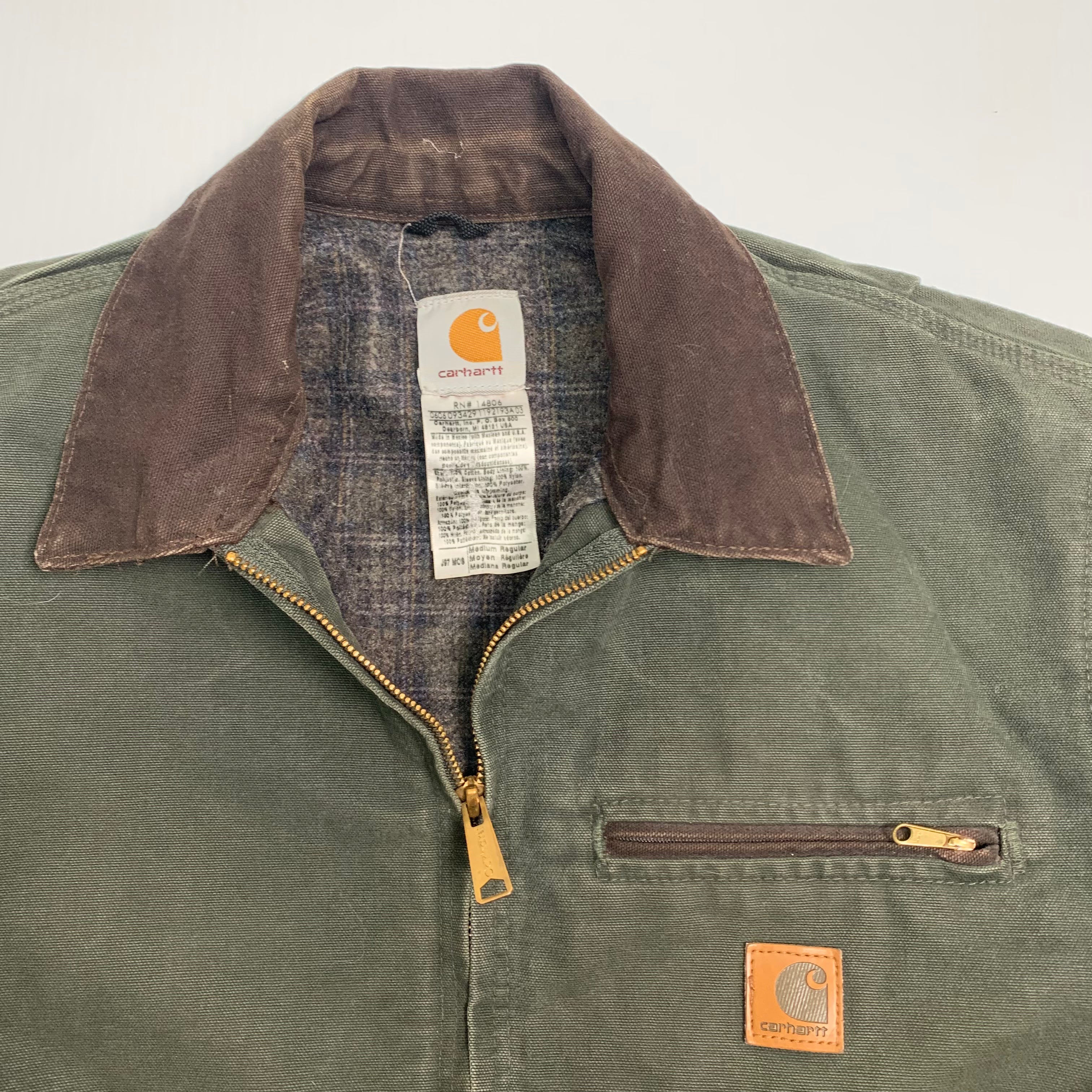 Carhartt J97 Green Detroit Jacket M