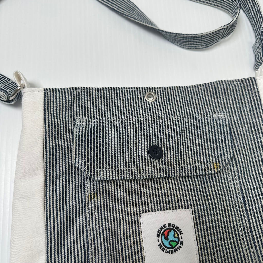 Rework Carhartt Pinstripe Adjustable Cross Body Bag