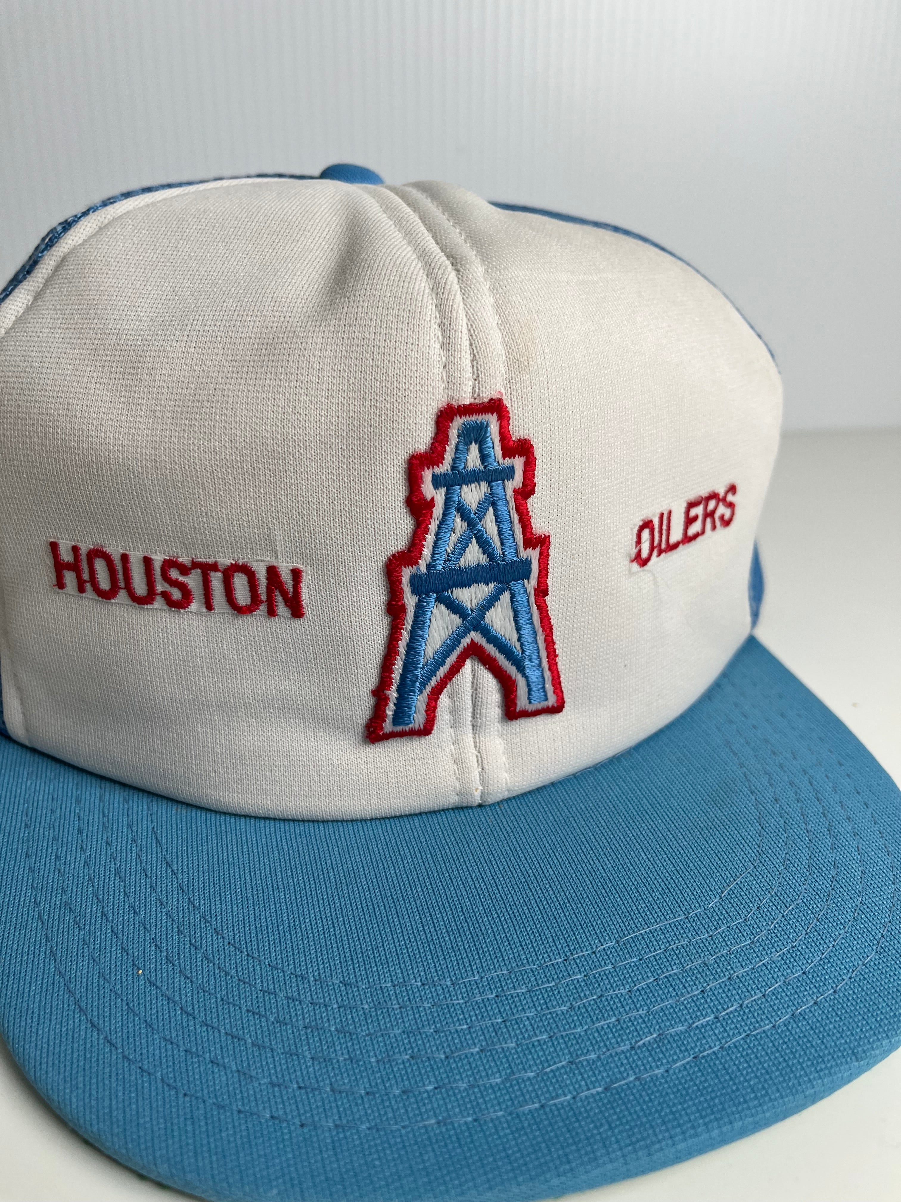 80s Houston Oilers Trucker Snapback Hat