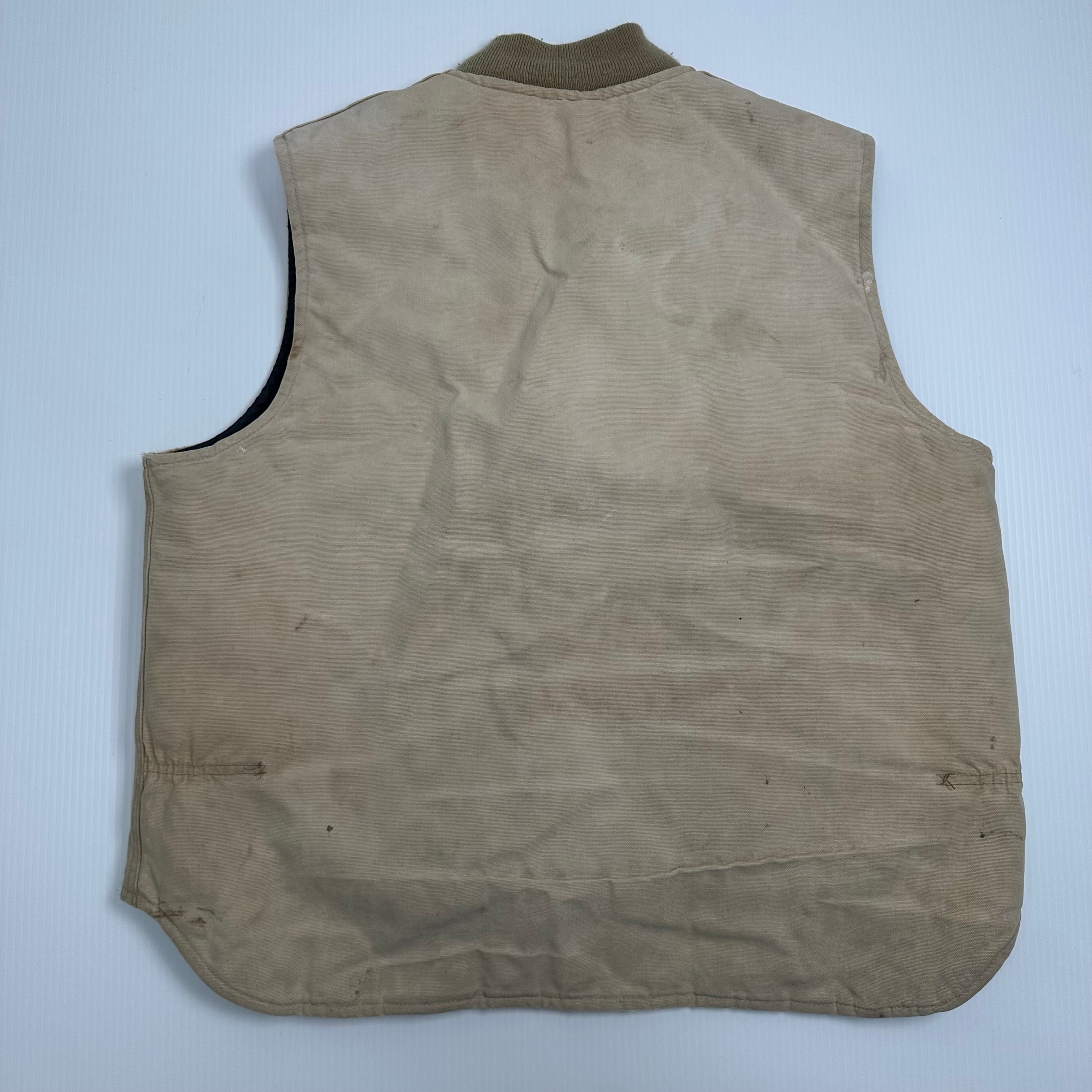 Vintage Carhartt Distressed Faded Work Vest L