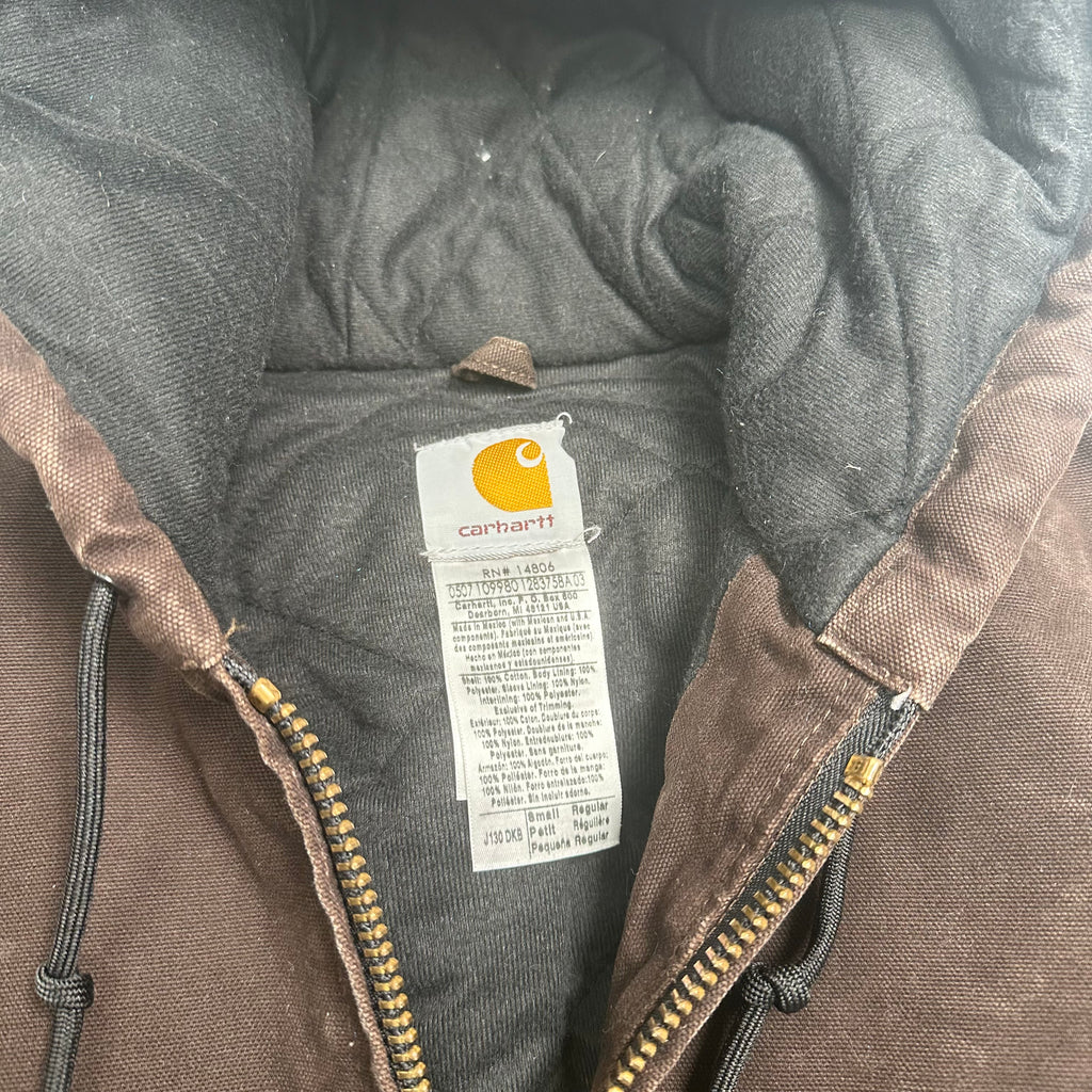 Vintage Carhartt Full Zip Active Hooded Jacket S