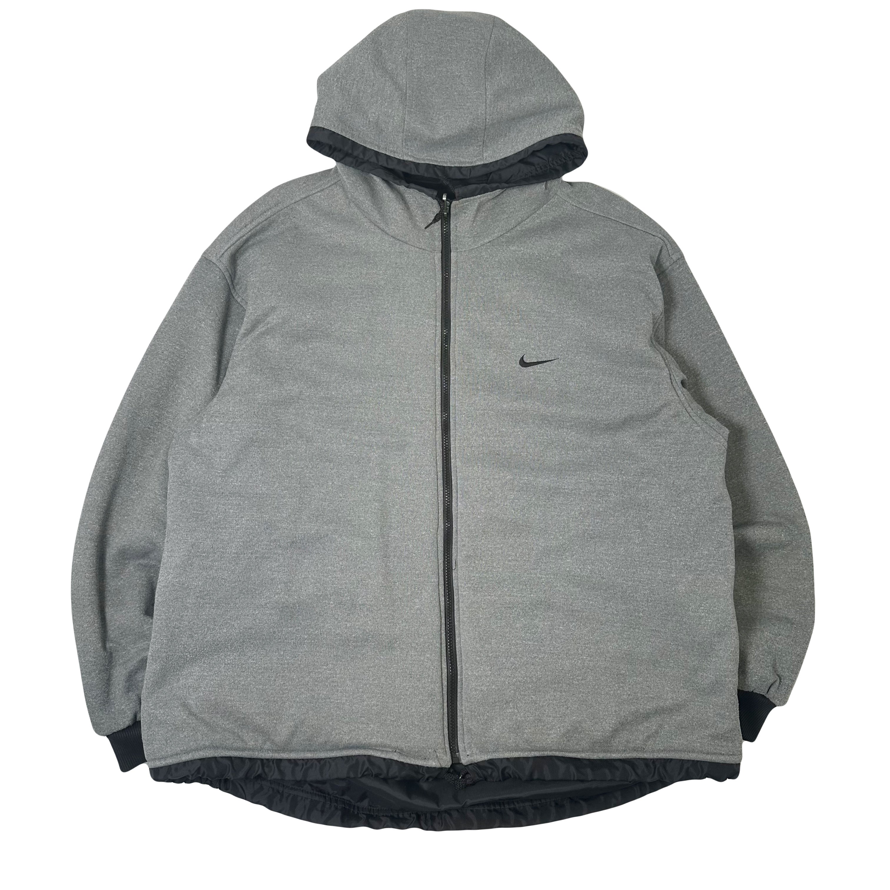 90s Nike Reversible Full Zip Swoosh Jacket L