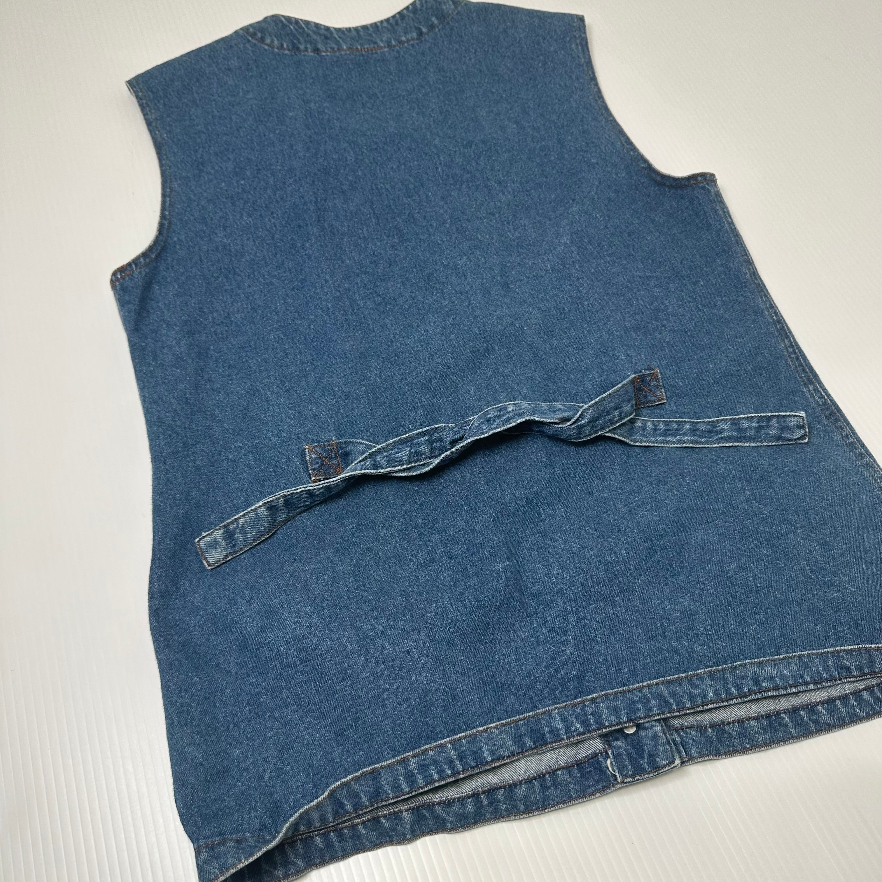 Vintage Casey Coleman Dog Denim Vest L