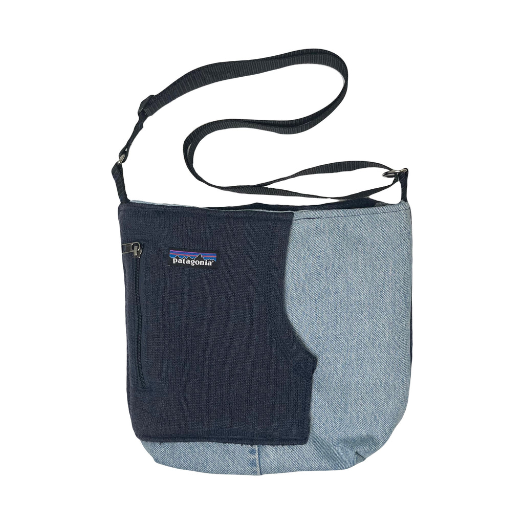 Rework Patagonia Sherpa Denim Side Bag