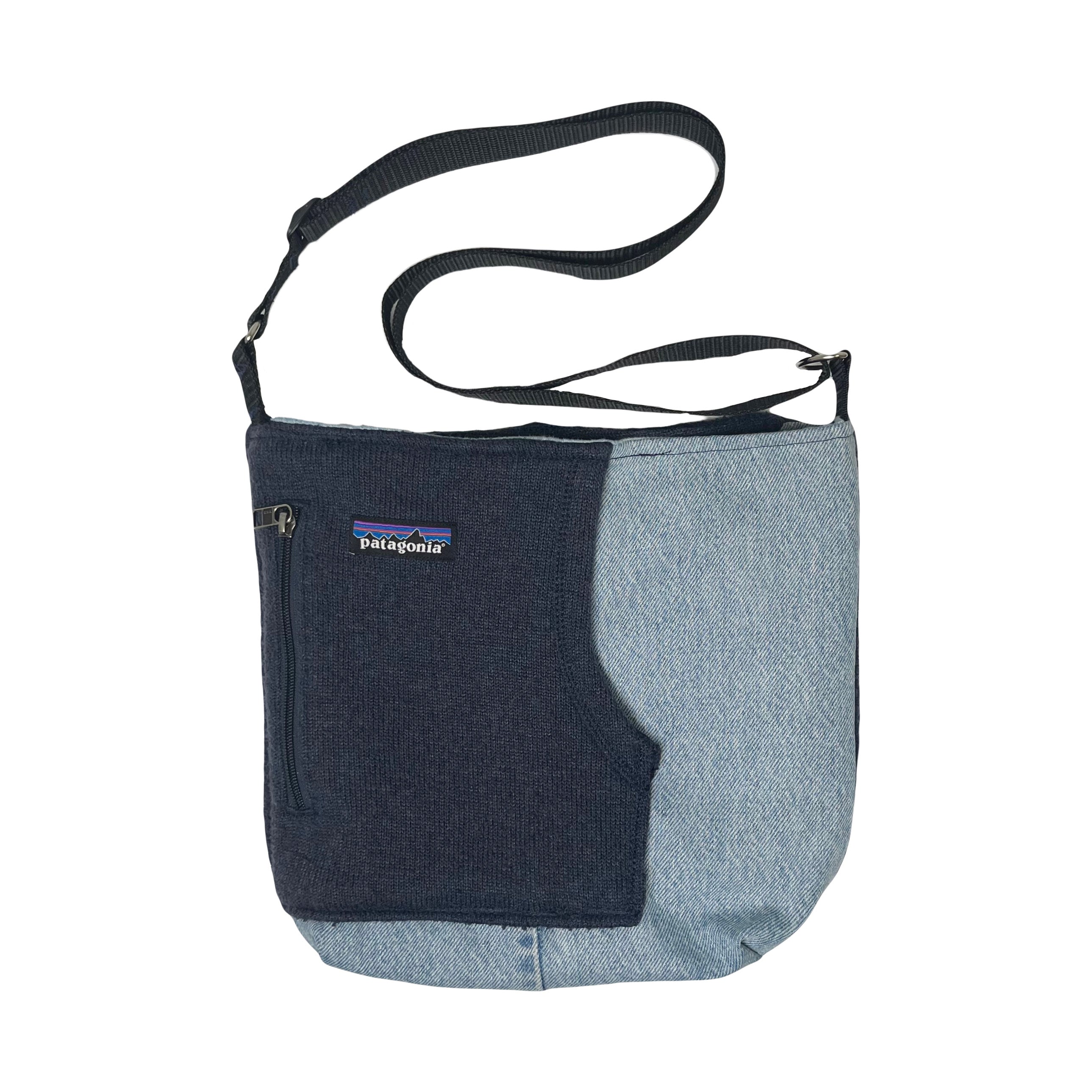 Rework Patagonia Sherpa Denim Side Bag