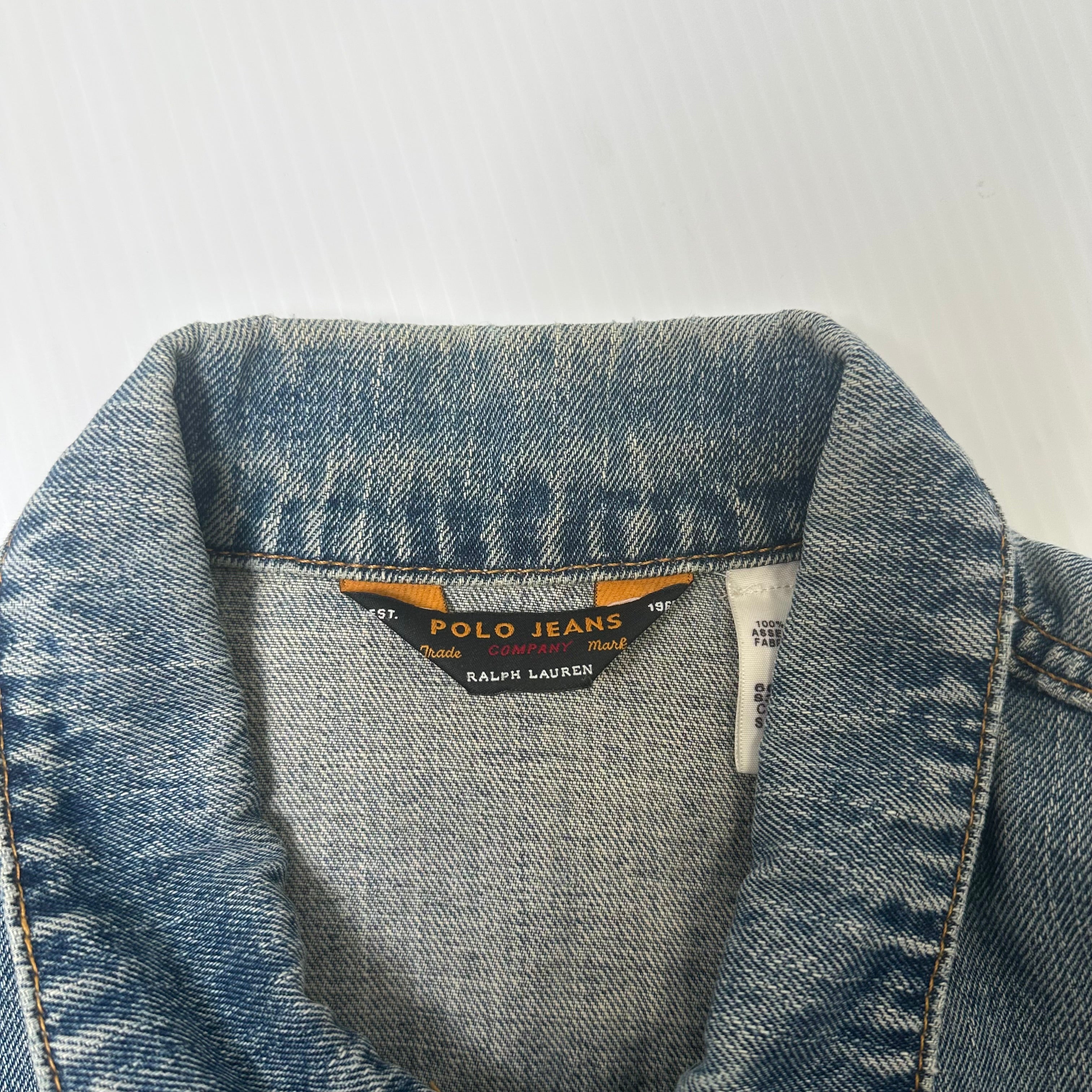 Vintage Polo Jeans Co. Denim Trucker Jacket S