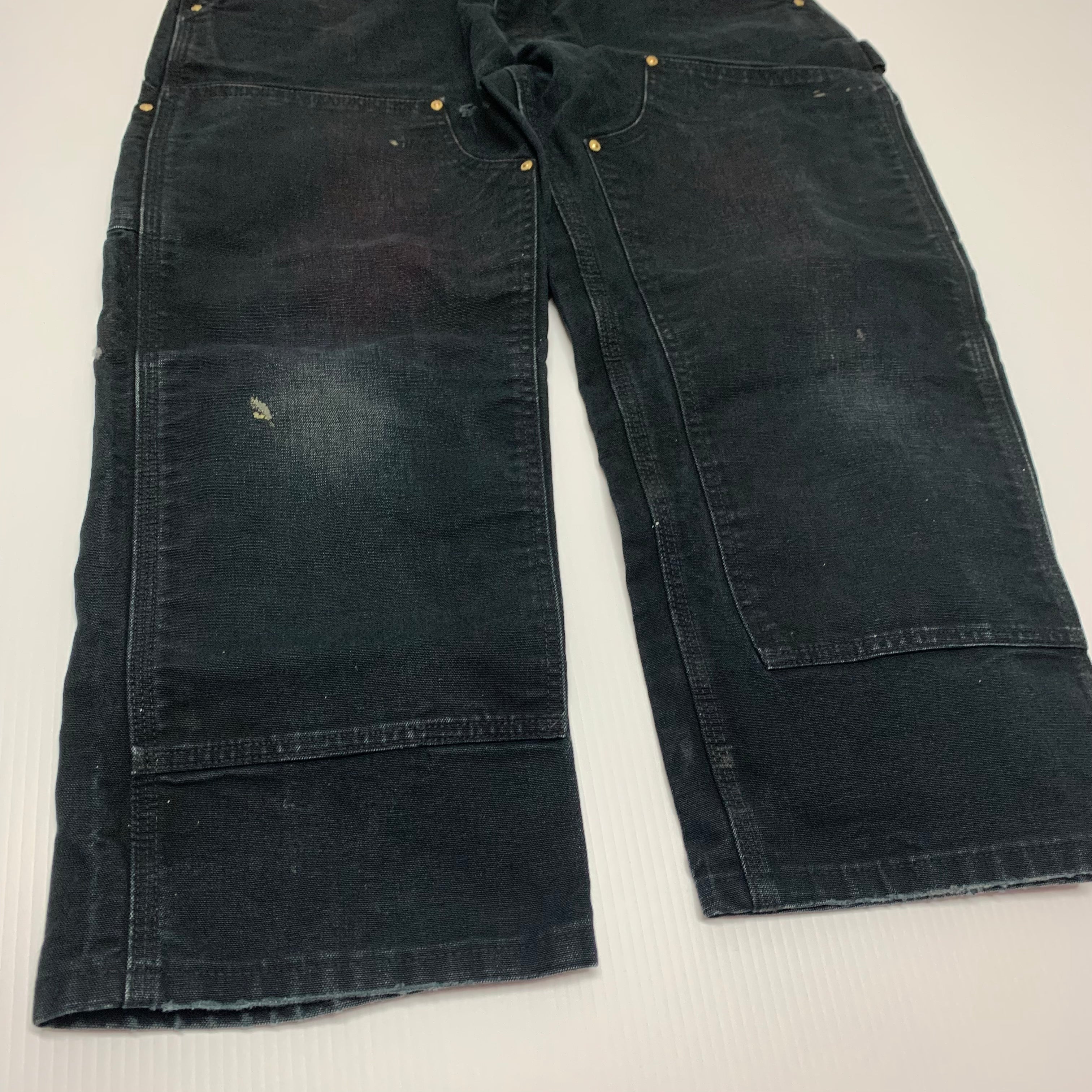 Carhartt Black Double Knee Denim 36x30 1114