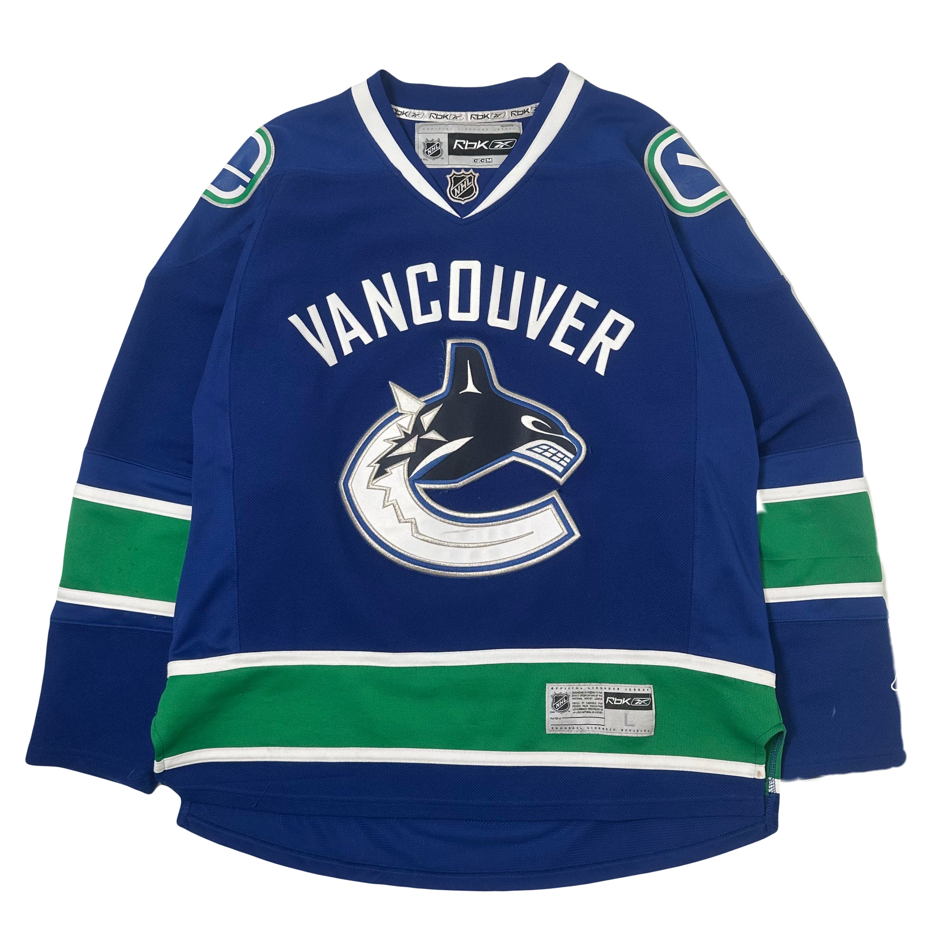 Reebok Vancouver Canucks NHL Hockey Jersey L