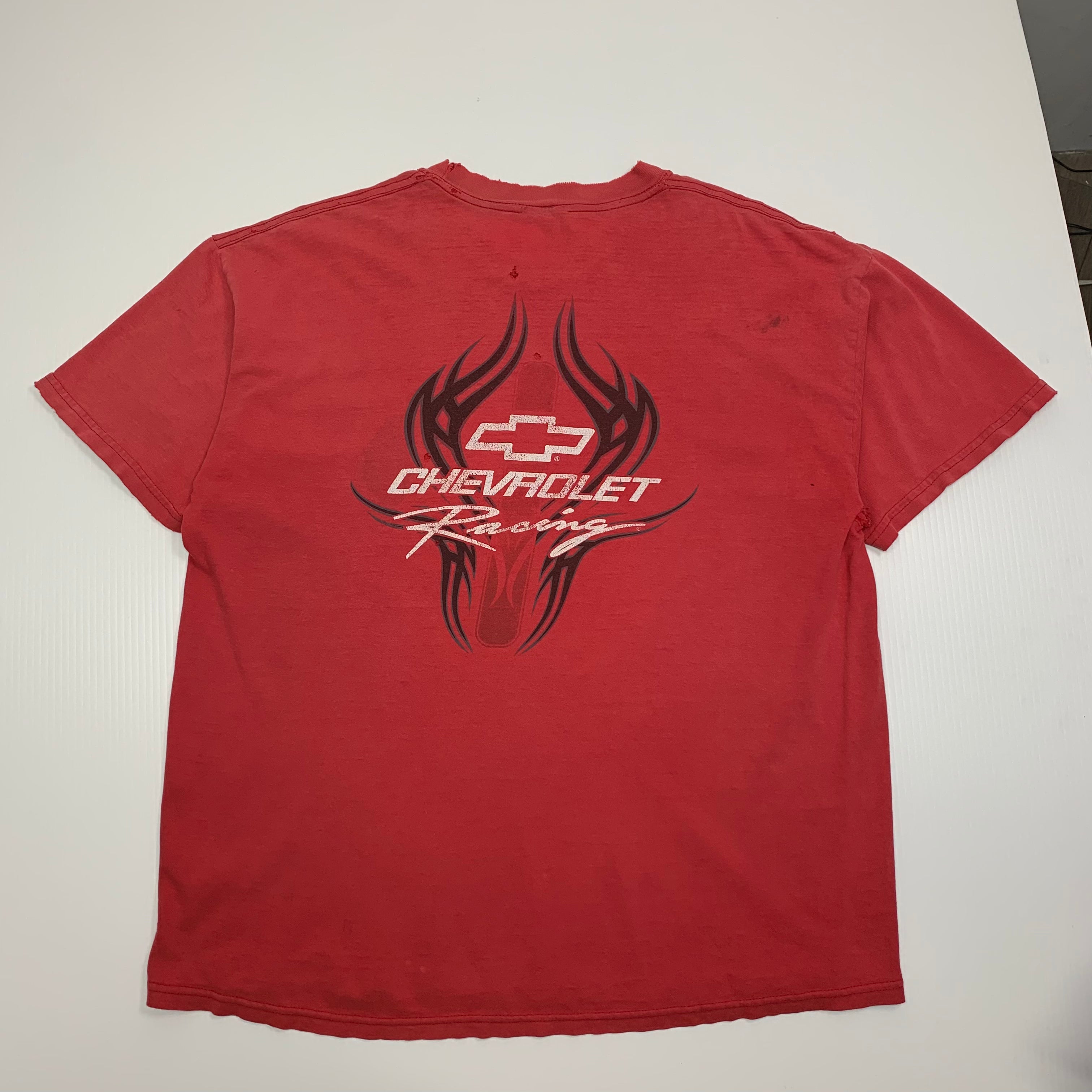 Faded Red Chevrolet Racing Tee L