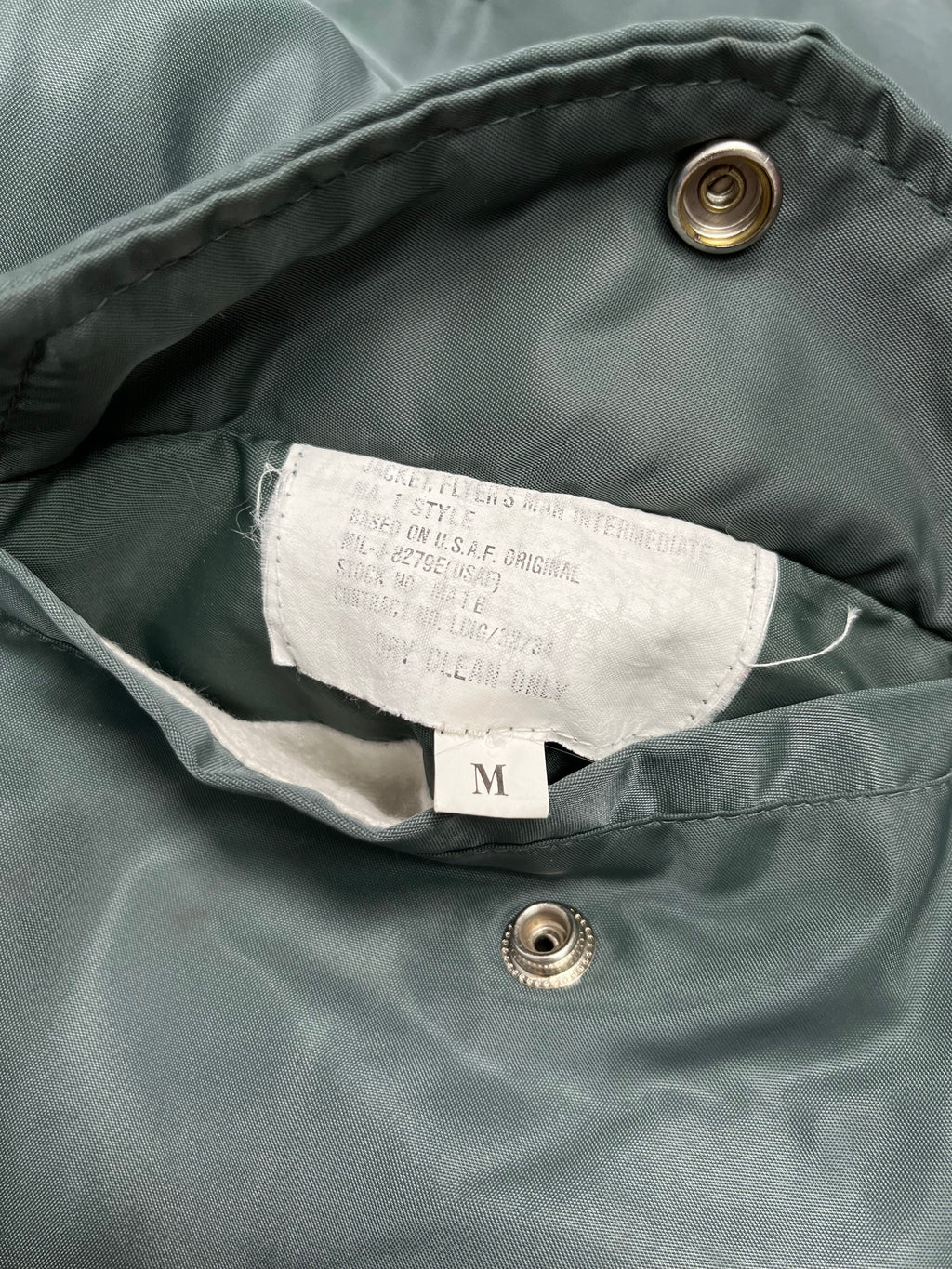 Vintage MA-1 Military Bomber Jacket M
