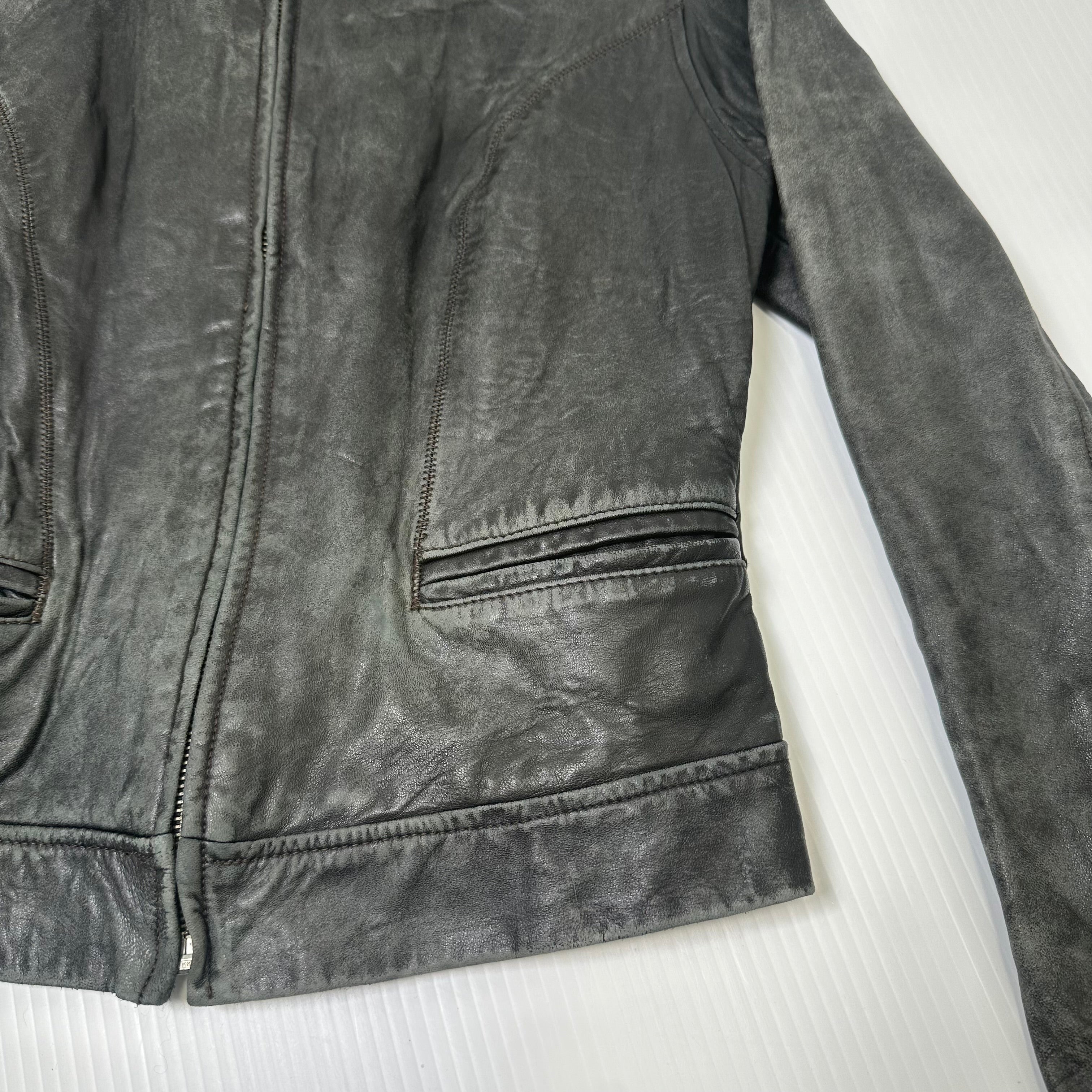 Vintage Esprit Faded Leather Jacket Women's S