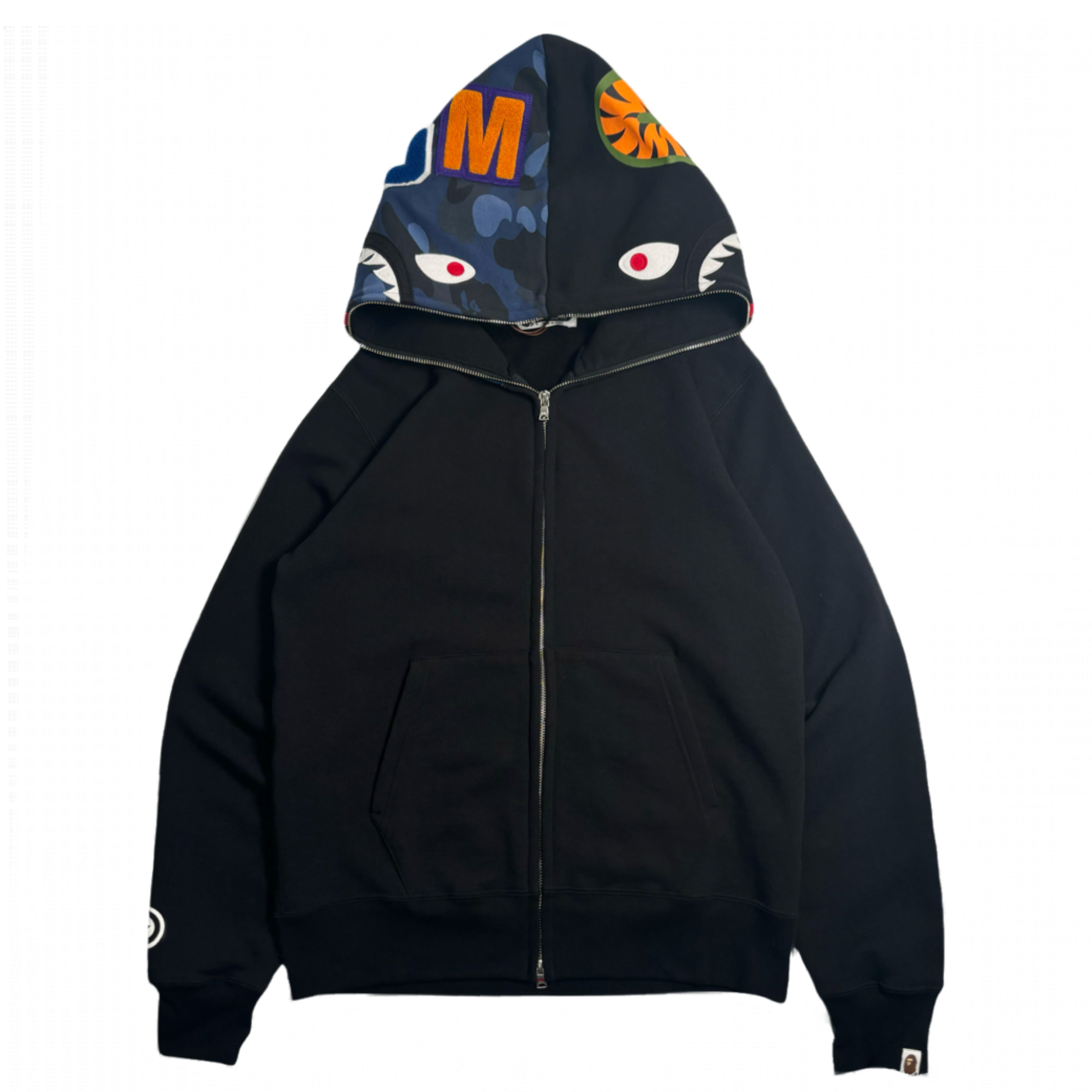 BNWT A Bathing Ape Shark Zip Hoodie M