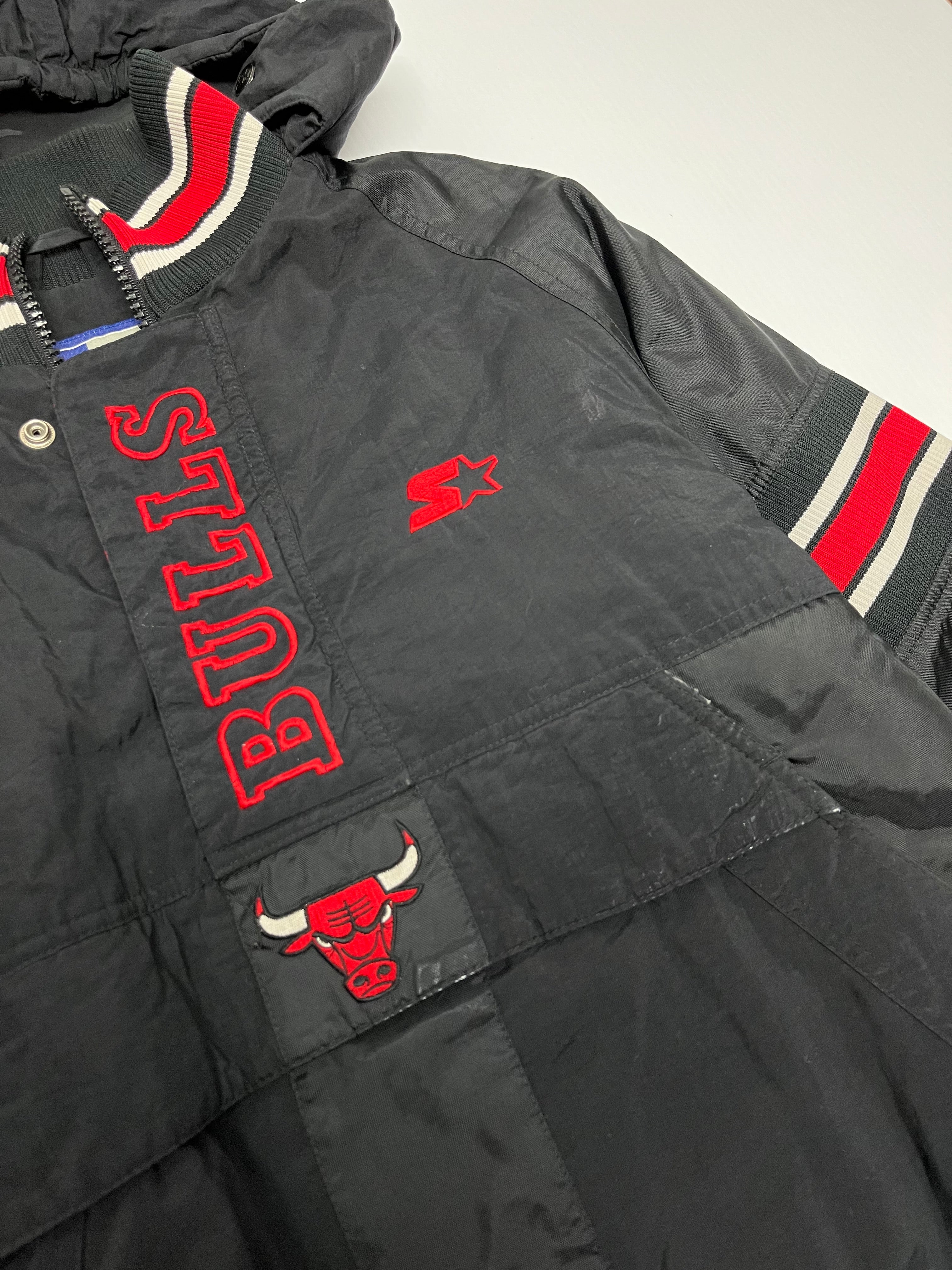 90's Chicago Bulls Starter Puffer Jacket M
