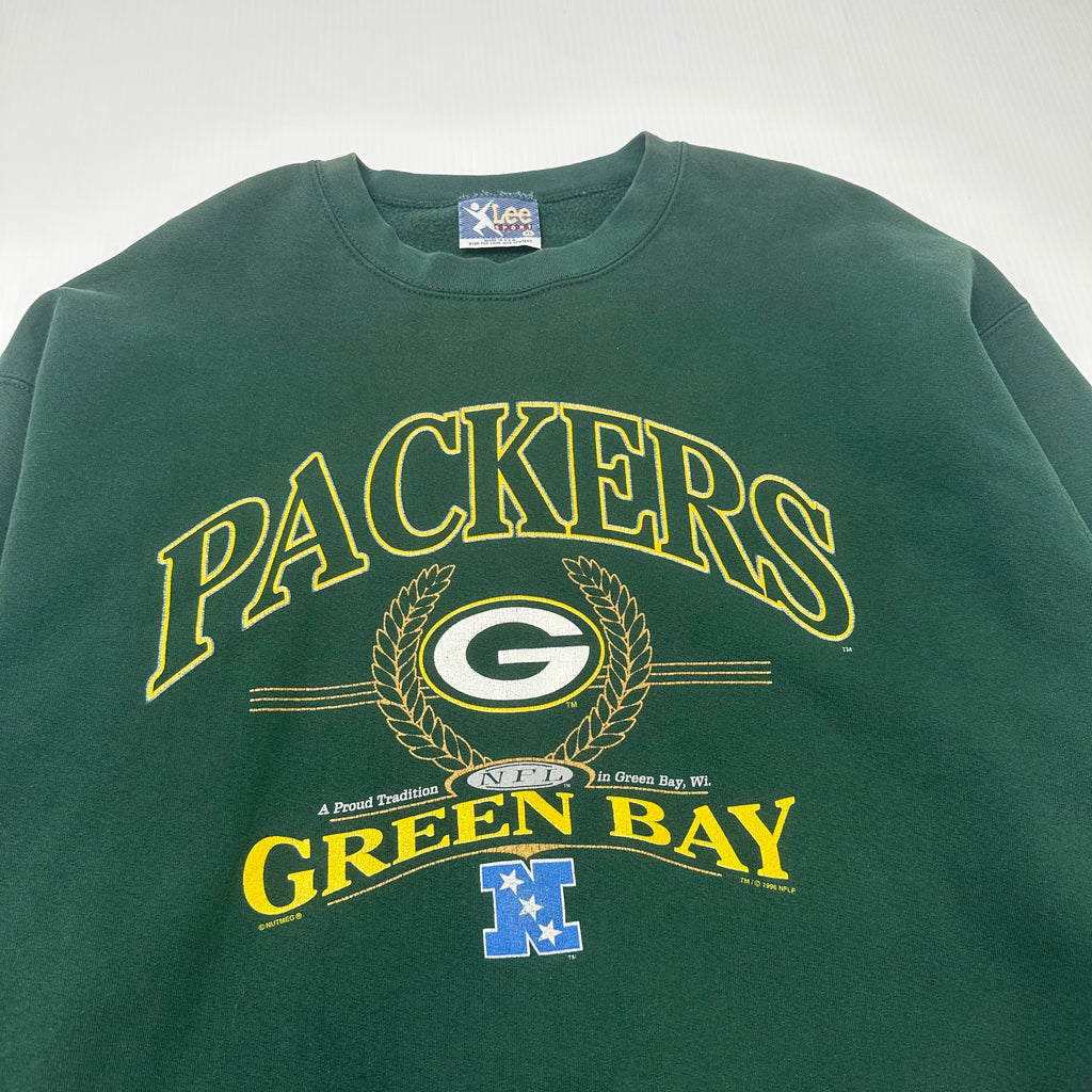 90s Lee Sport Green Bay Packers Crewneck XL