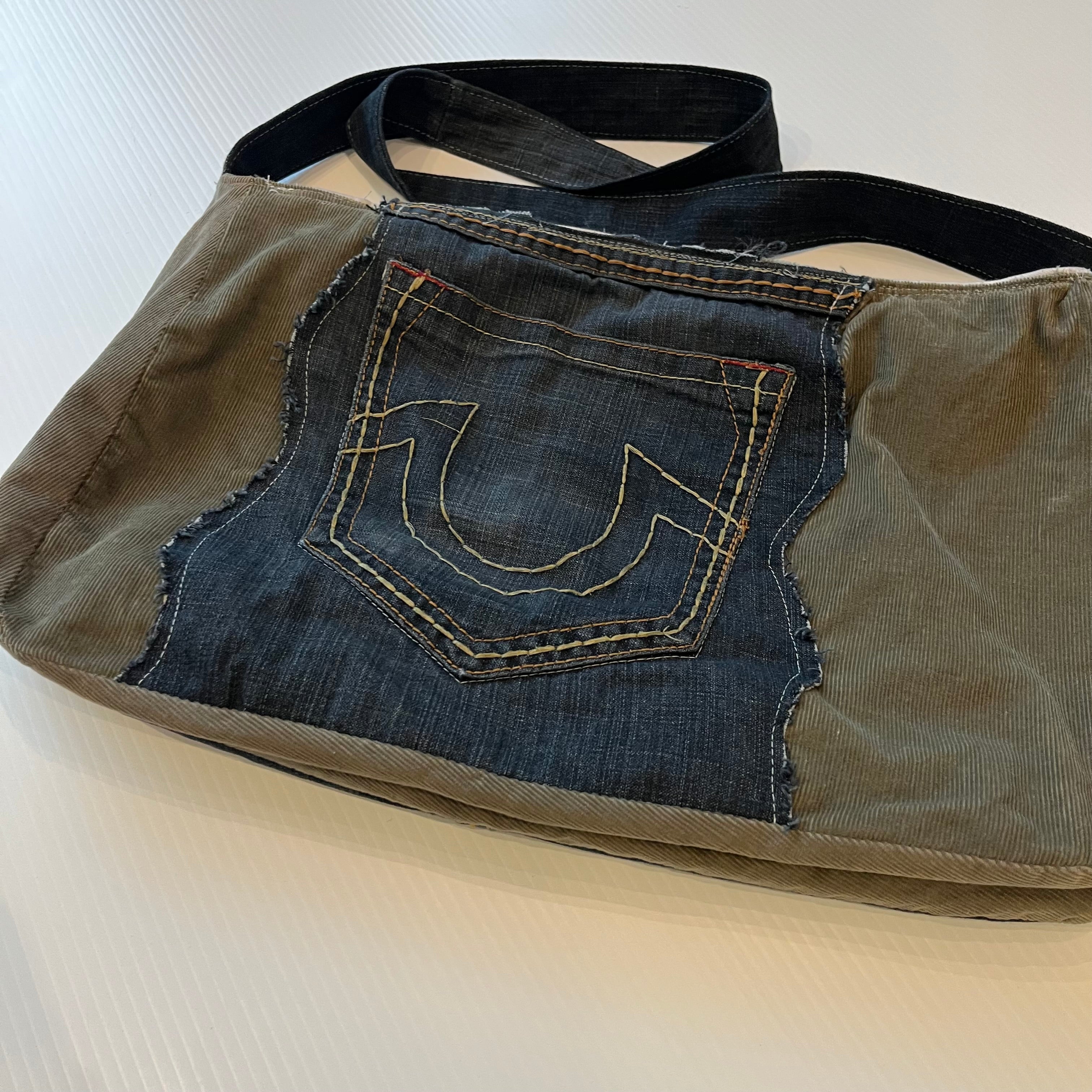 Rework True Religion Denim Wide Side Bag