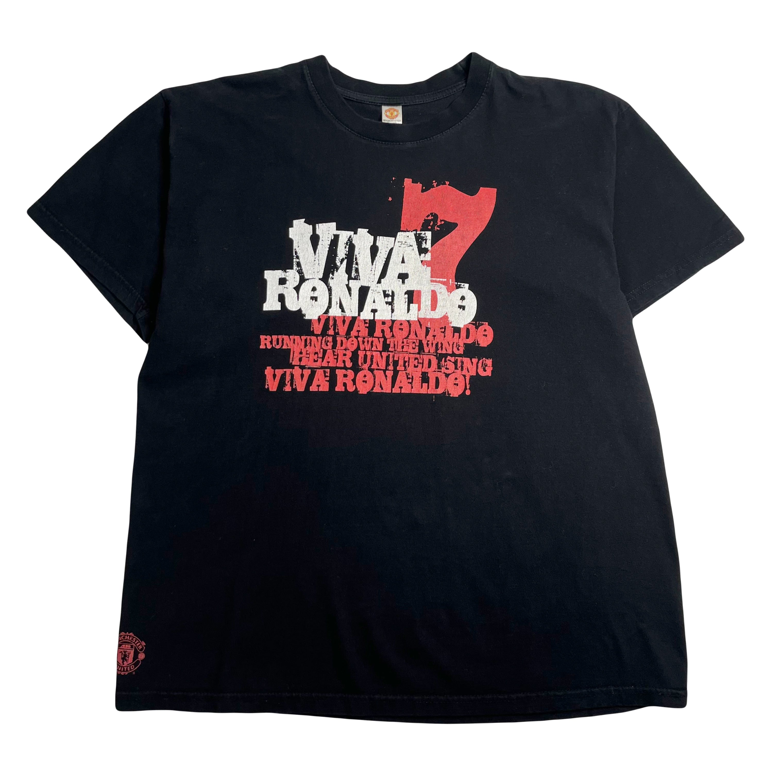 Y2K Viva Ronaldo #7 Manchester United Tee M
