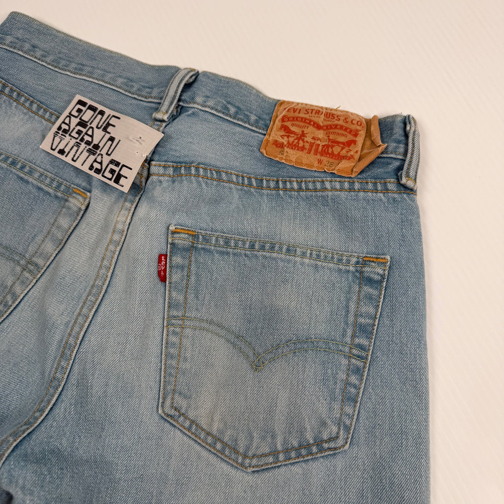 Levi's 501 Light Wash Denim Shorts 28