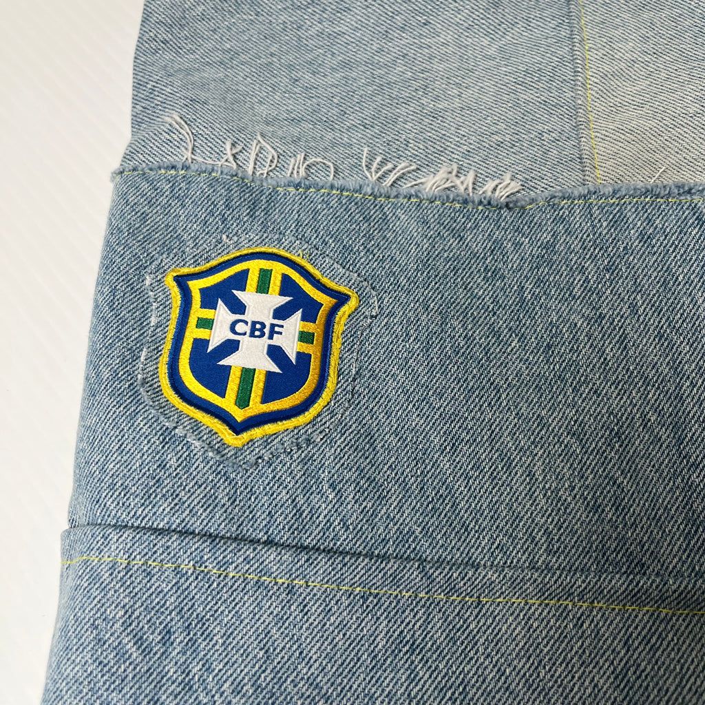 Rework Nike Brasil x Denim Side Bag