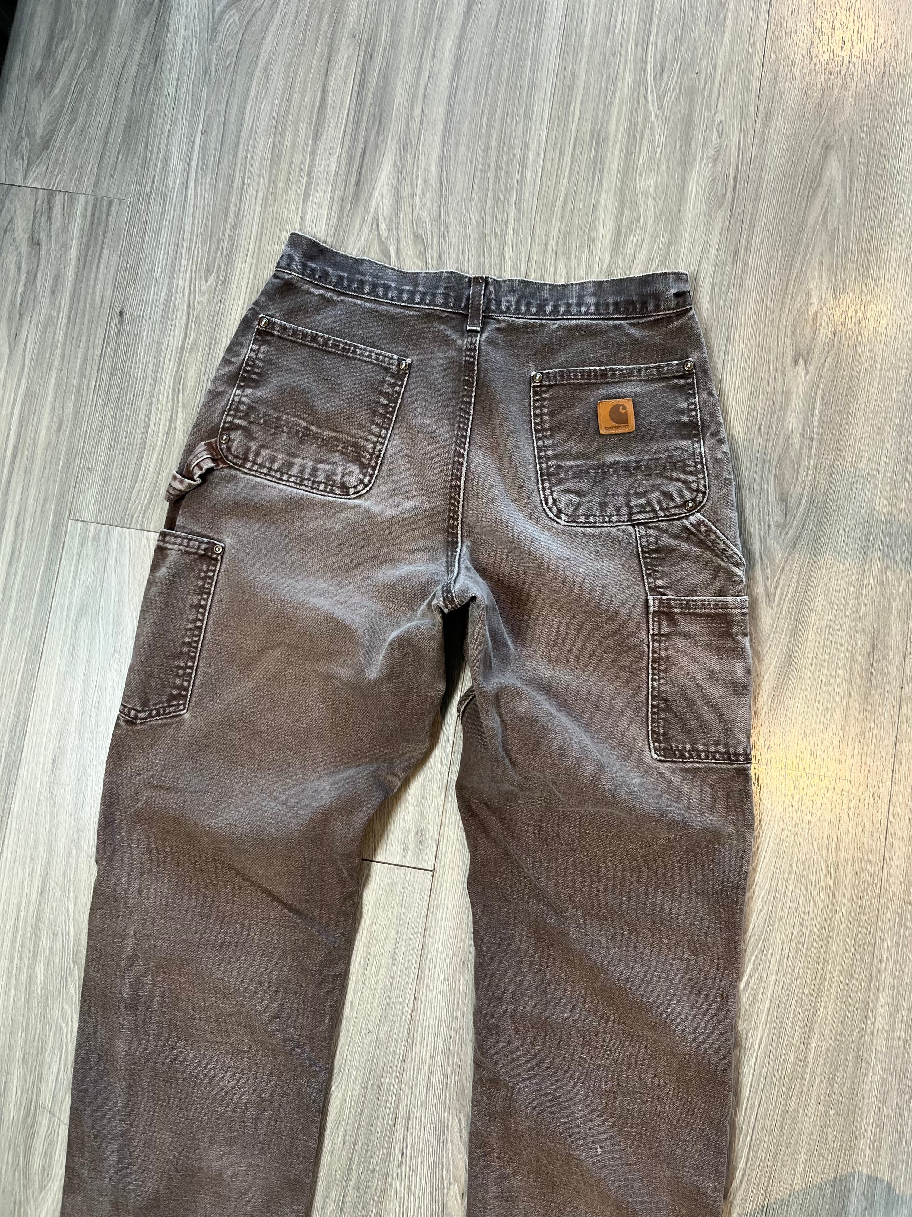 Vintage Carhartt Faded Double Knee Carpenter Denim 30