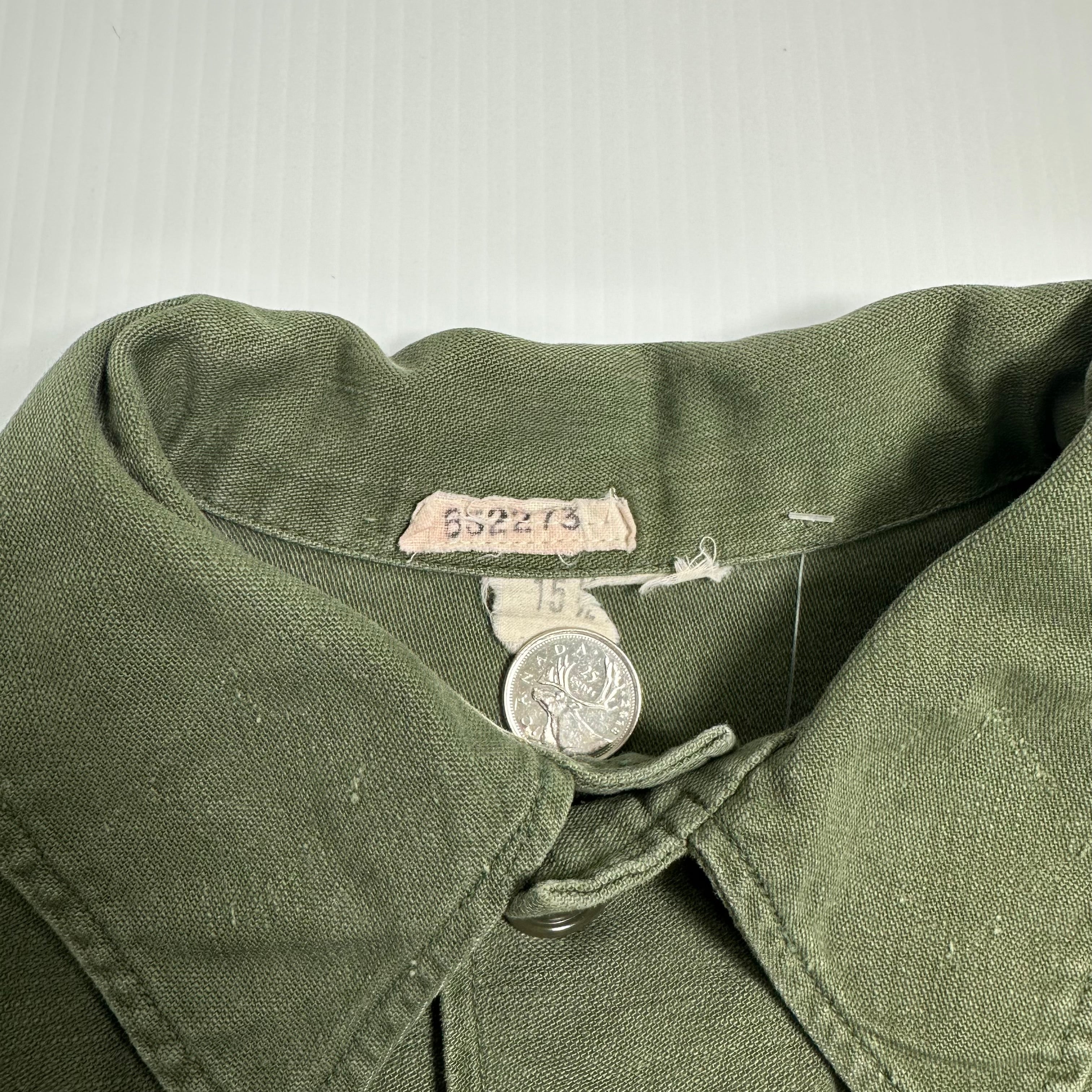 Vintage OG-107 Military Short Sleeve Button Up S