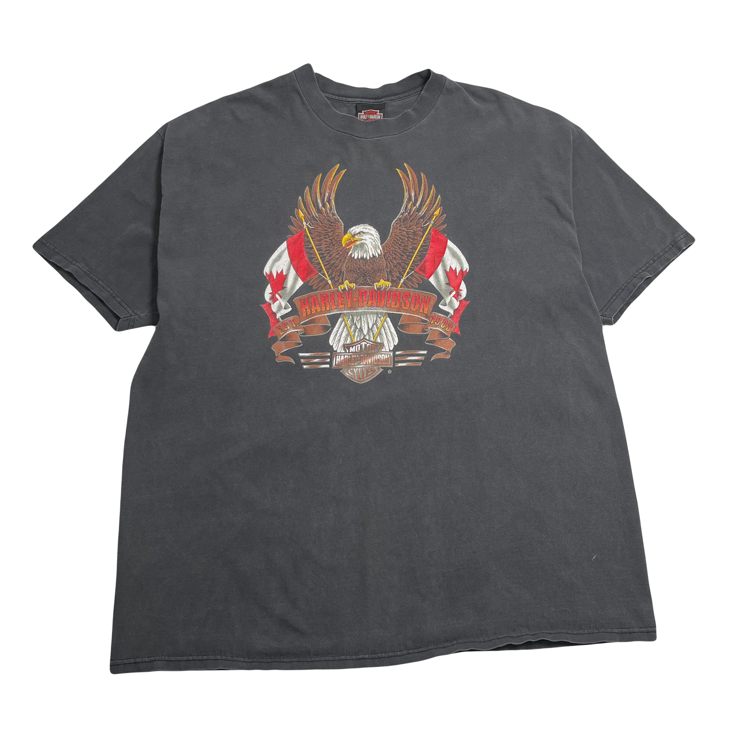Vintage Harley Davidson Alberta Canada Tee XL