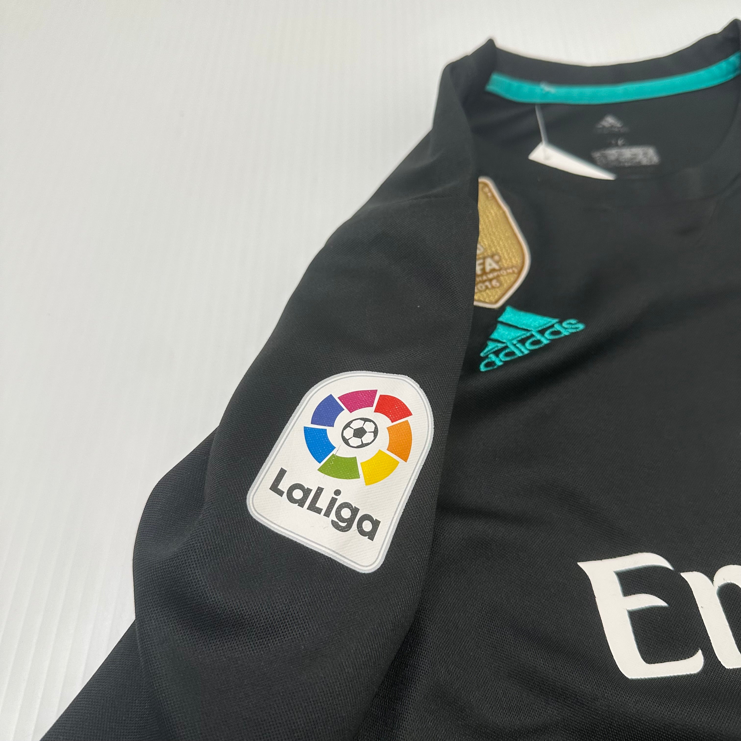 2017-18 Adidas Real Madrid Zidane #5 Away Kit Youth L