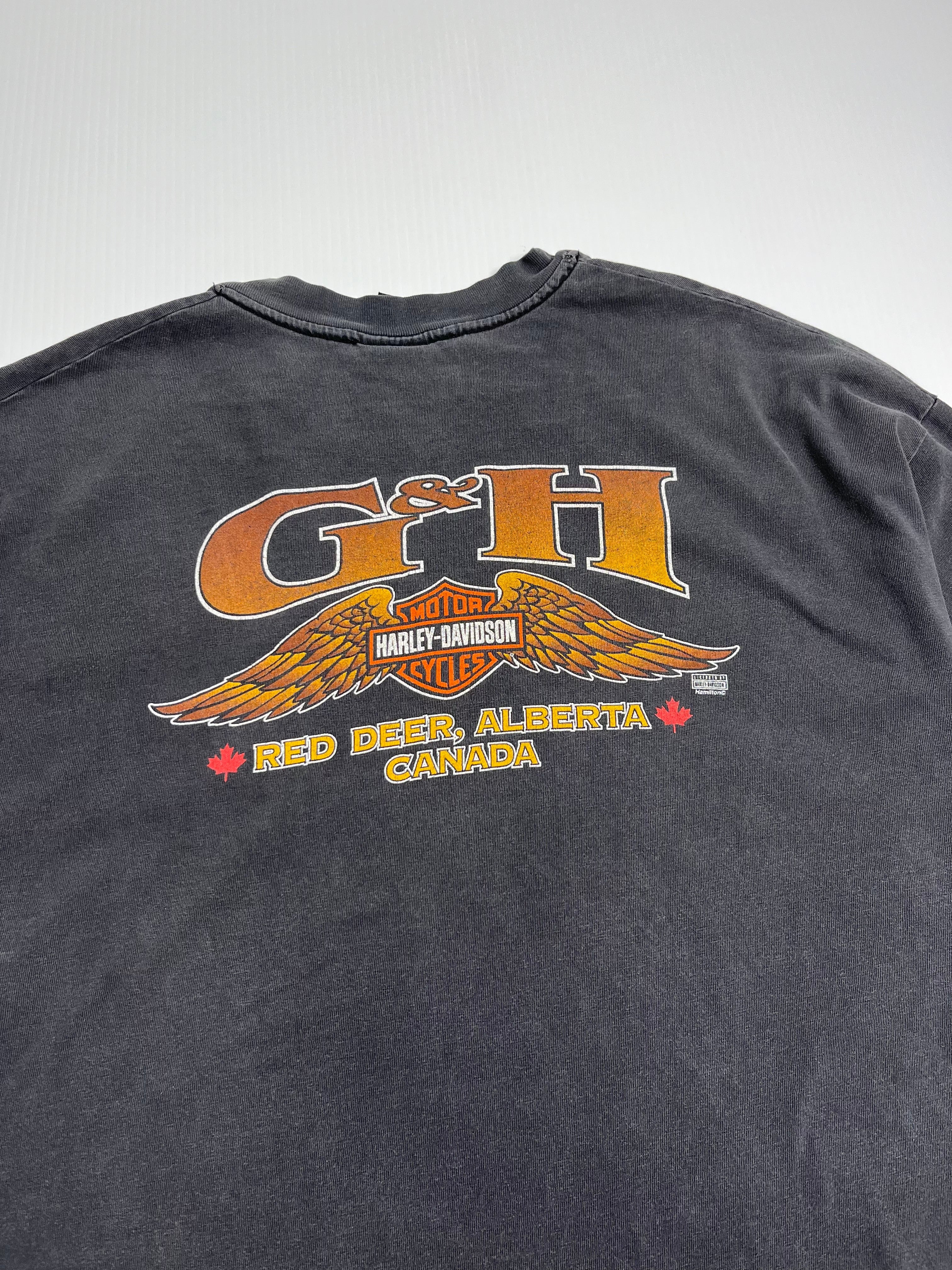 Vintage Harley Davidson Alberta Canada Tee XL