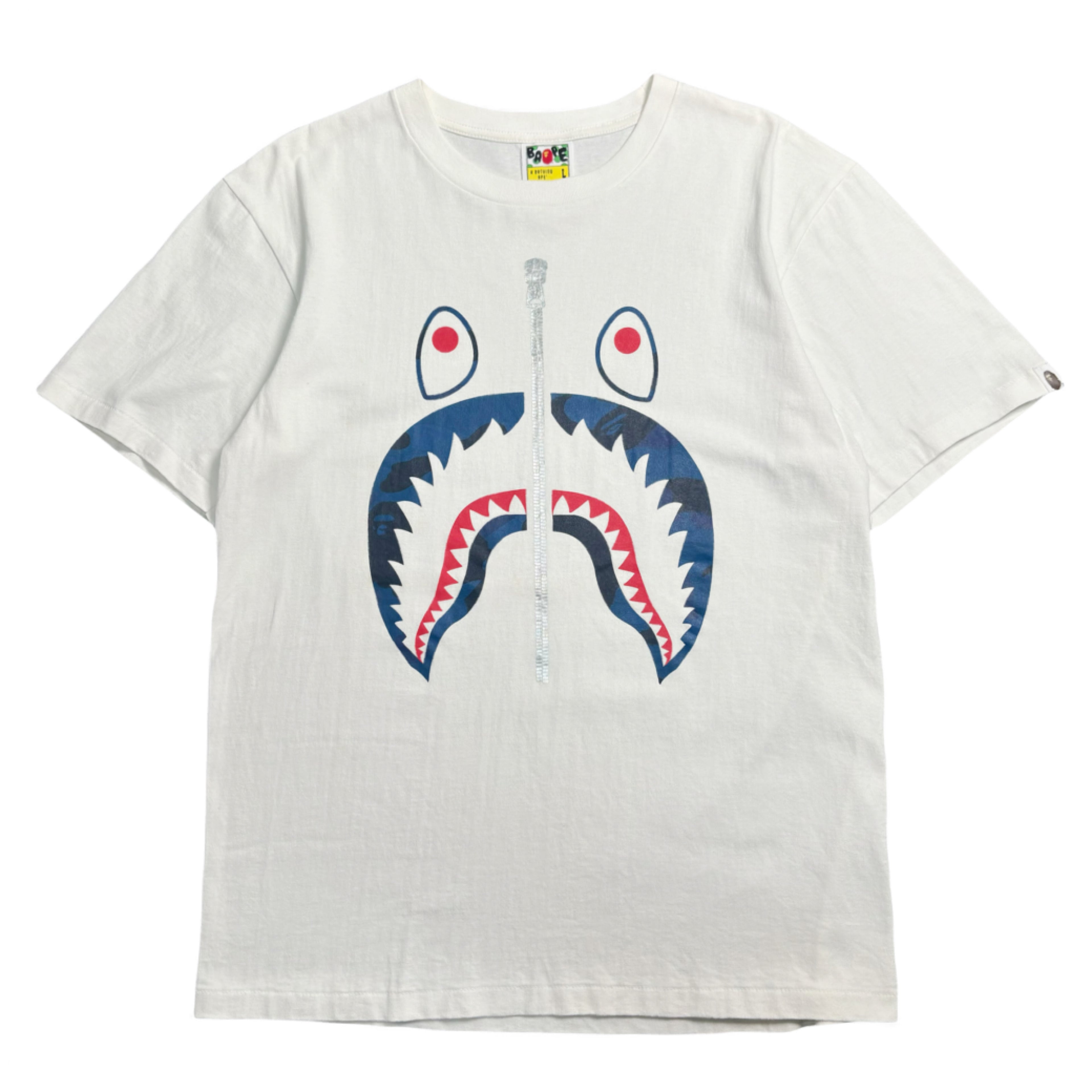 A Bathing Ape Shark Head Graphic Tee L