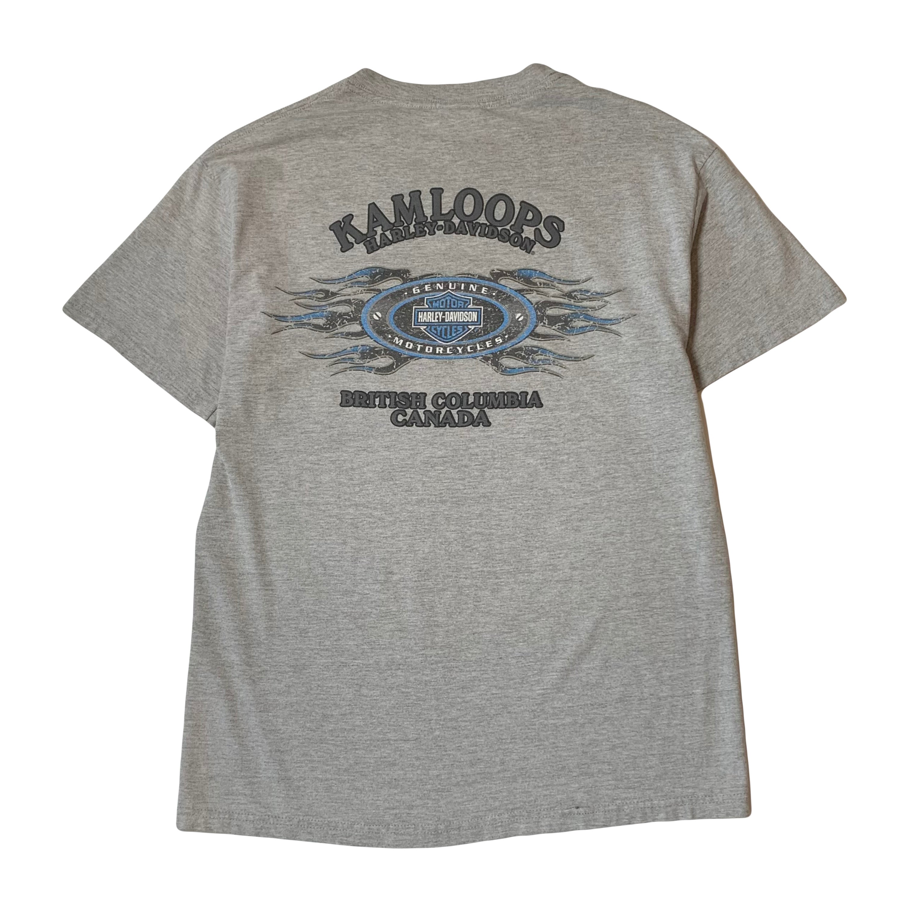 Harley Davidson Kamloops Skull Pocket Tee M