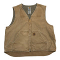 Carhartt Beige Sherpa Lined Vest XL