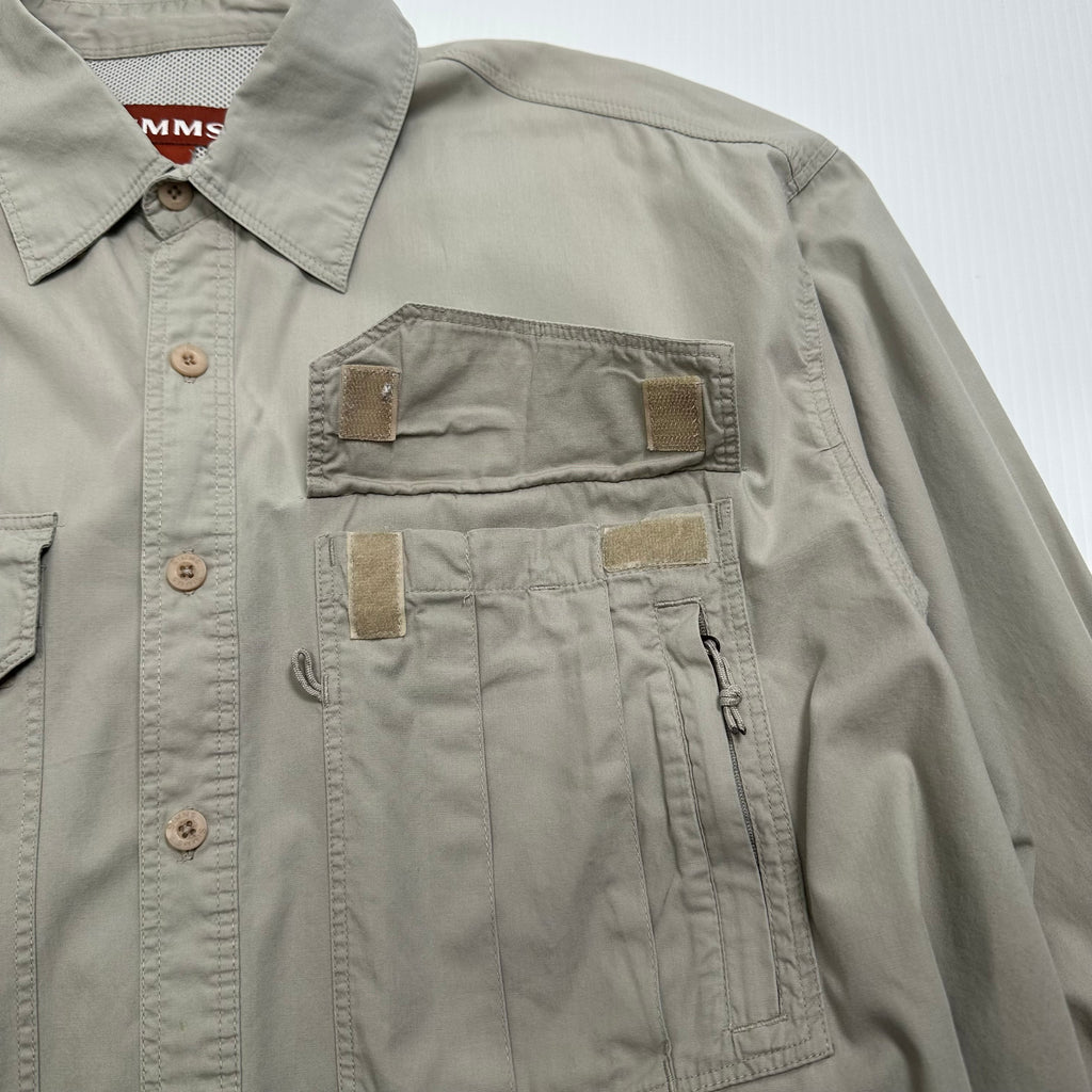Simms Fishing Gear Tactical Button Up Shirt L