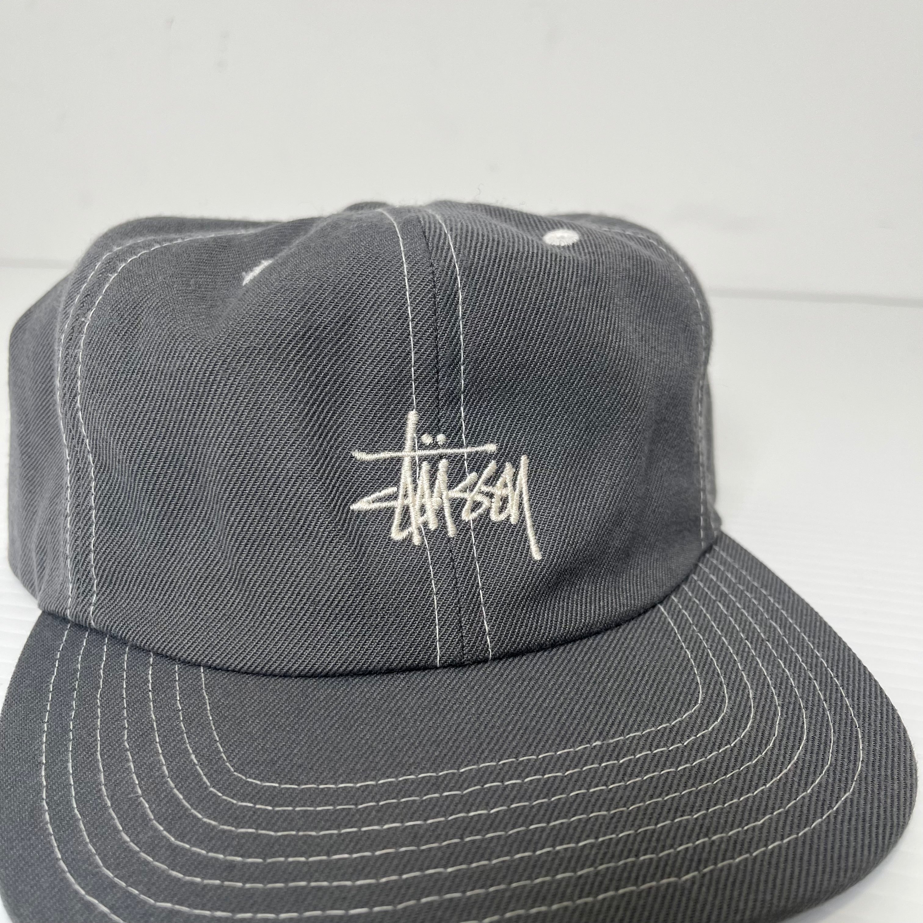 Stussy Logo Contrast Stitch Snapback Hat