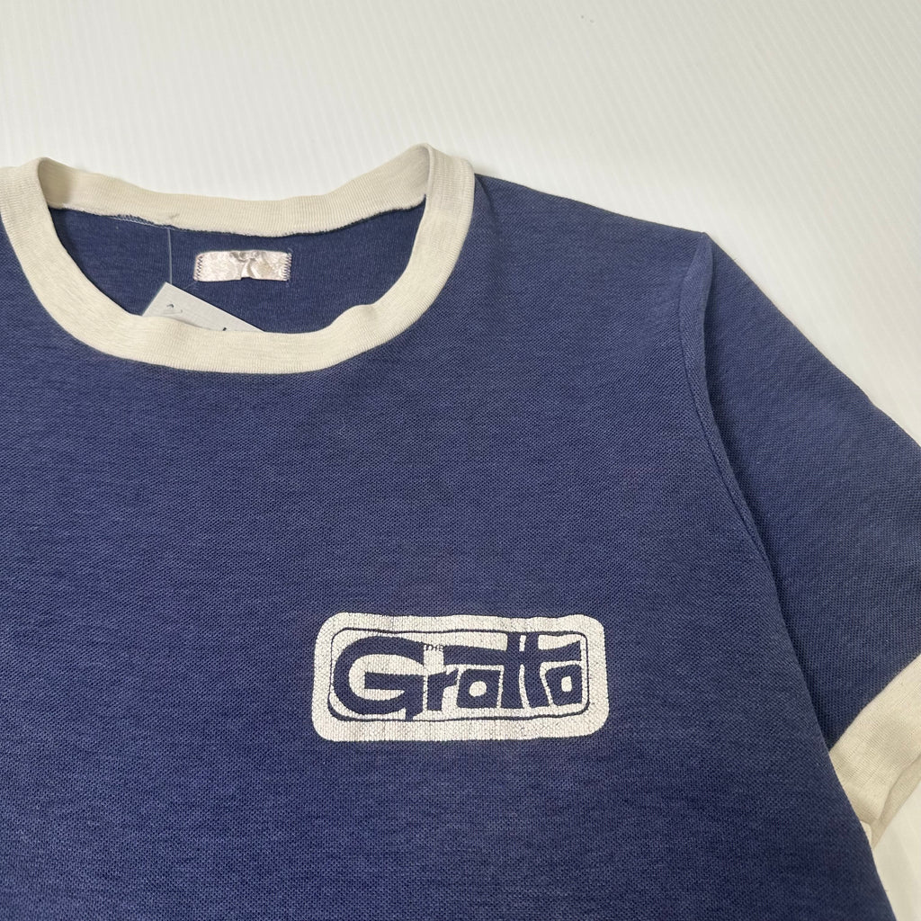 Vintage Grotto Graphic Ringer Tee M